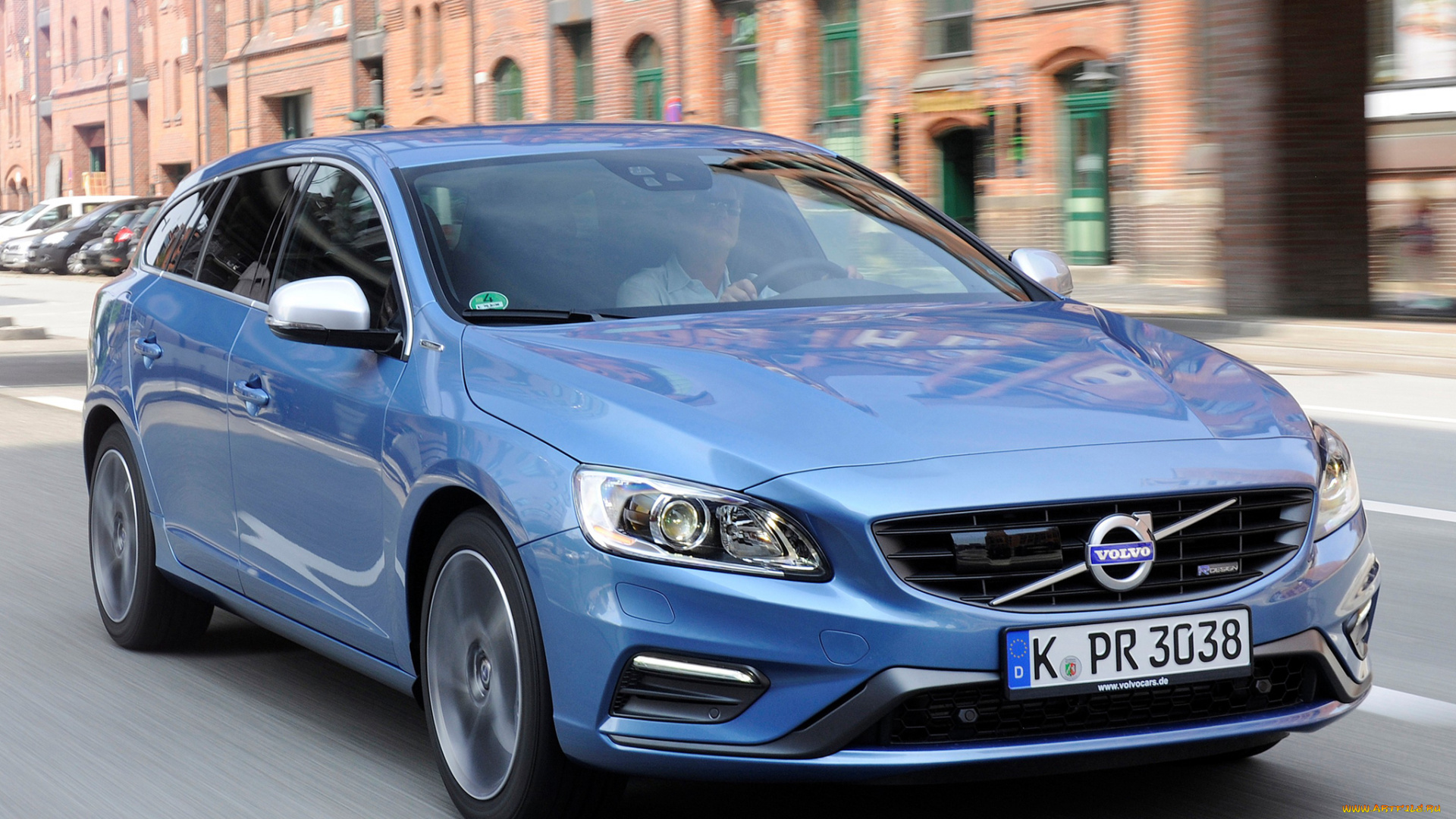 автомобили, volvo, v60, d6, plug-in, hybrid, r-design, 2014г, синий