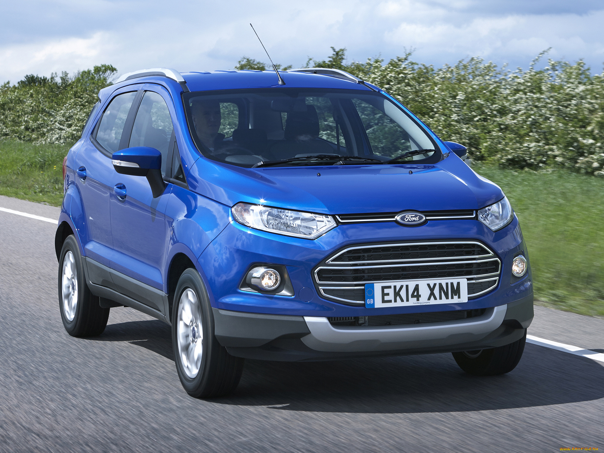 автомобили, ford, ecosport, uk-spec, 2014г, синий