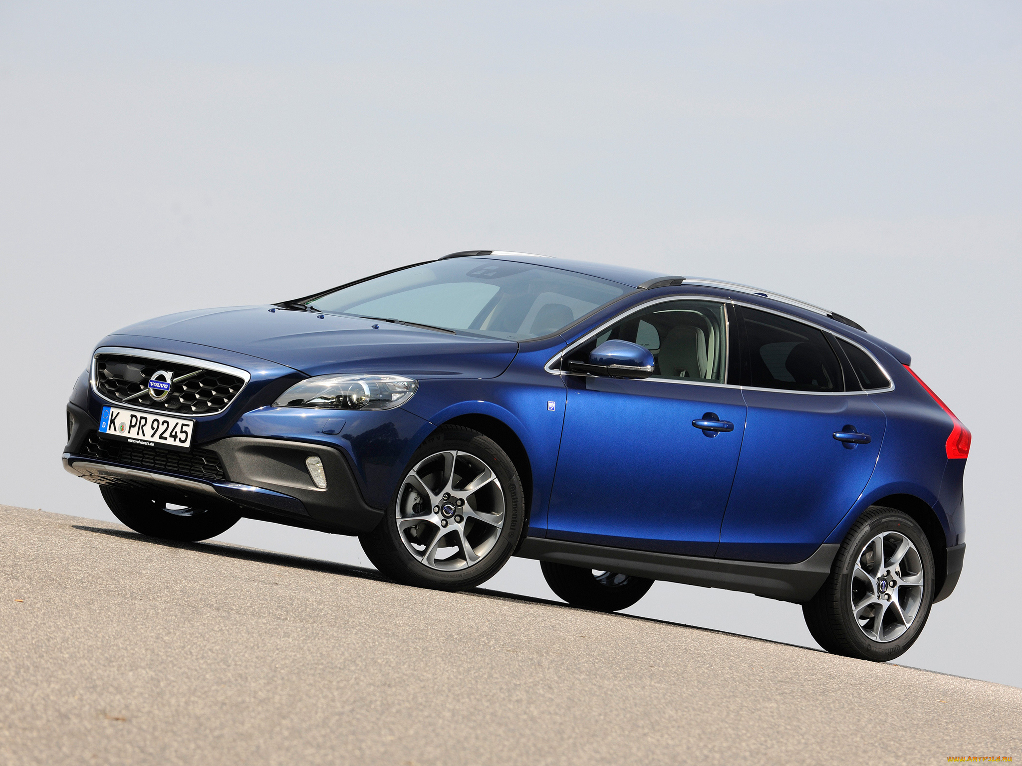 автомобили, volvo, v40, cross, country, d2, ocean, race, 2014г, синий