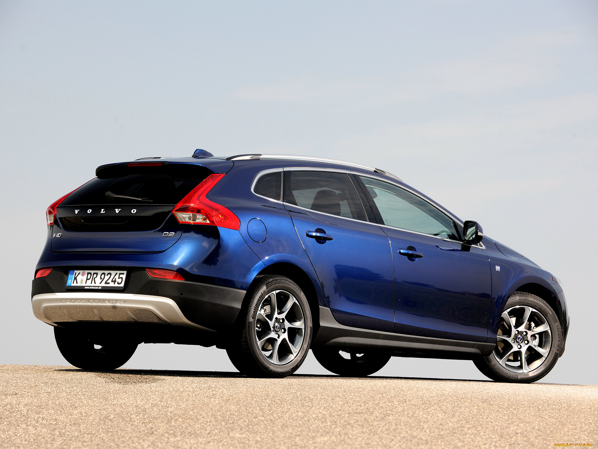 автомобили, volvo, v40, cross, country, d2, ocean, race, 2014г, синий