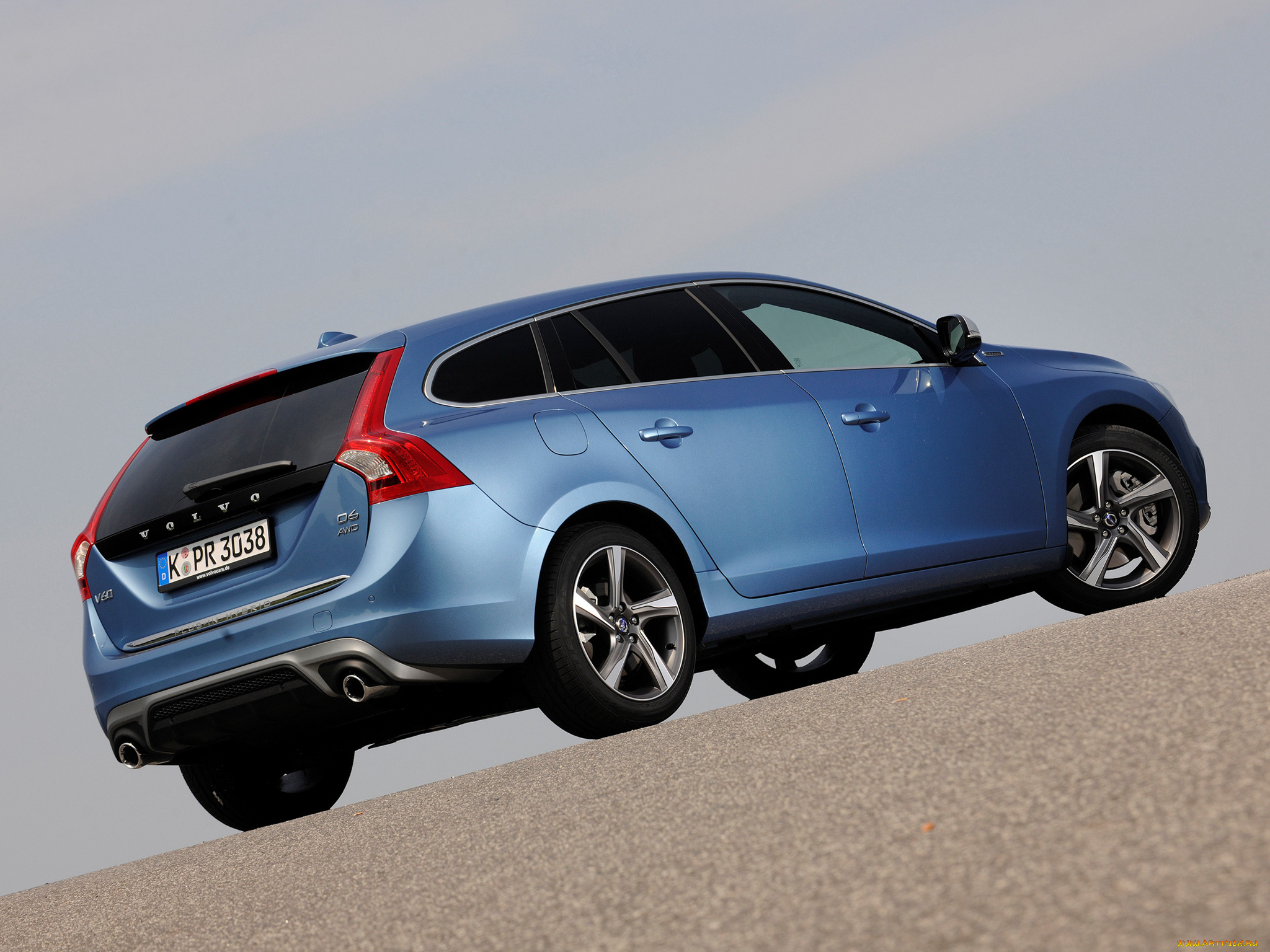 автомобили, volvo, v60, d6, plug-in, hybrid, r-design, 2014г, синий