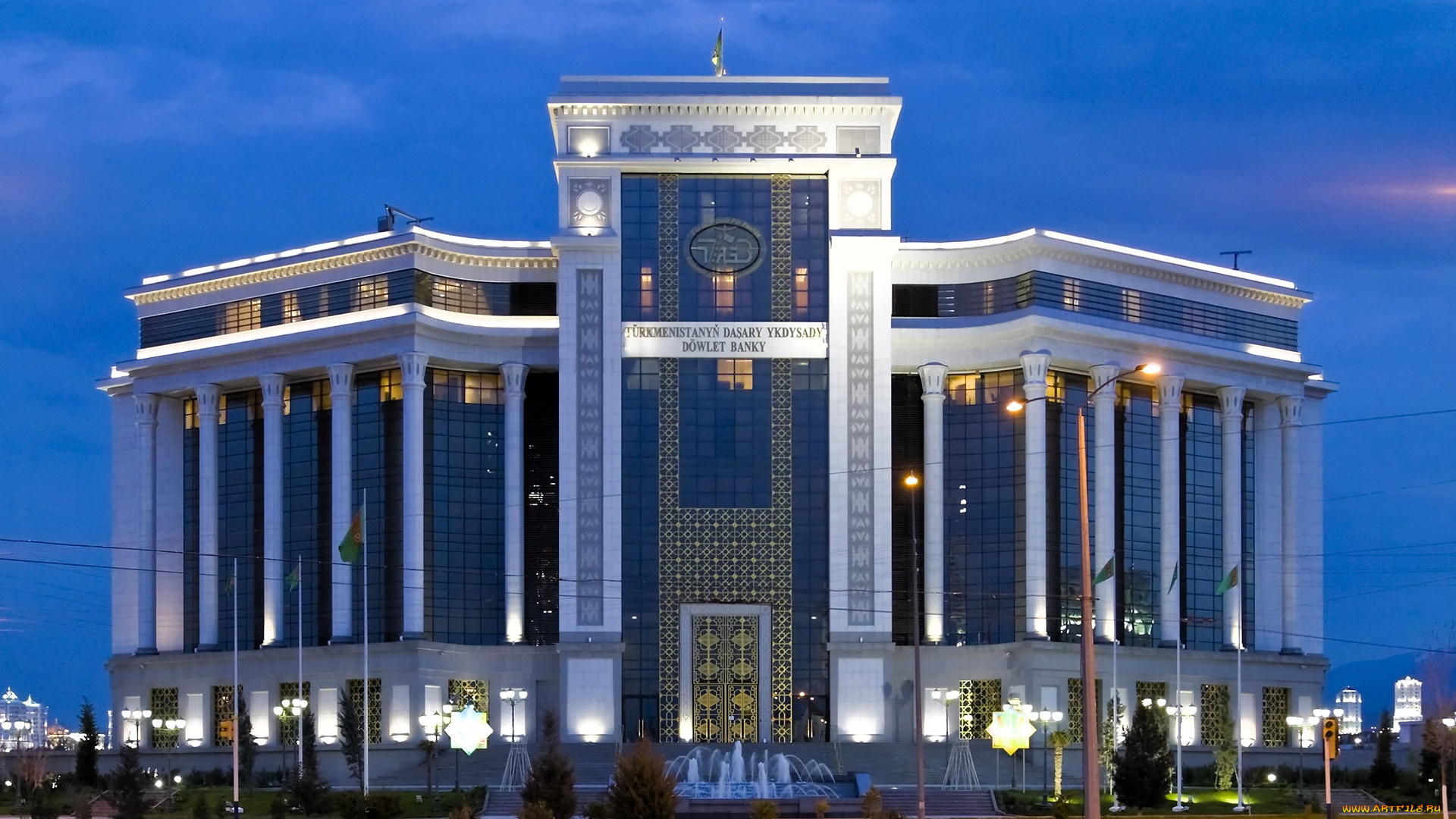 bank, of, foreign, trade, activities, of, turkmenistan, , ashgabat, города, ашхабад, , туркменистан, здание, банк