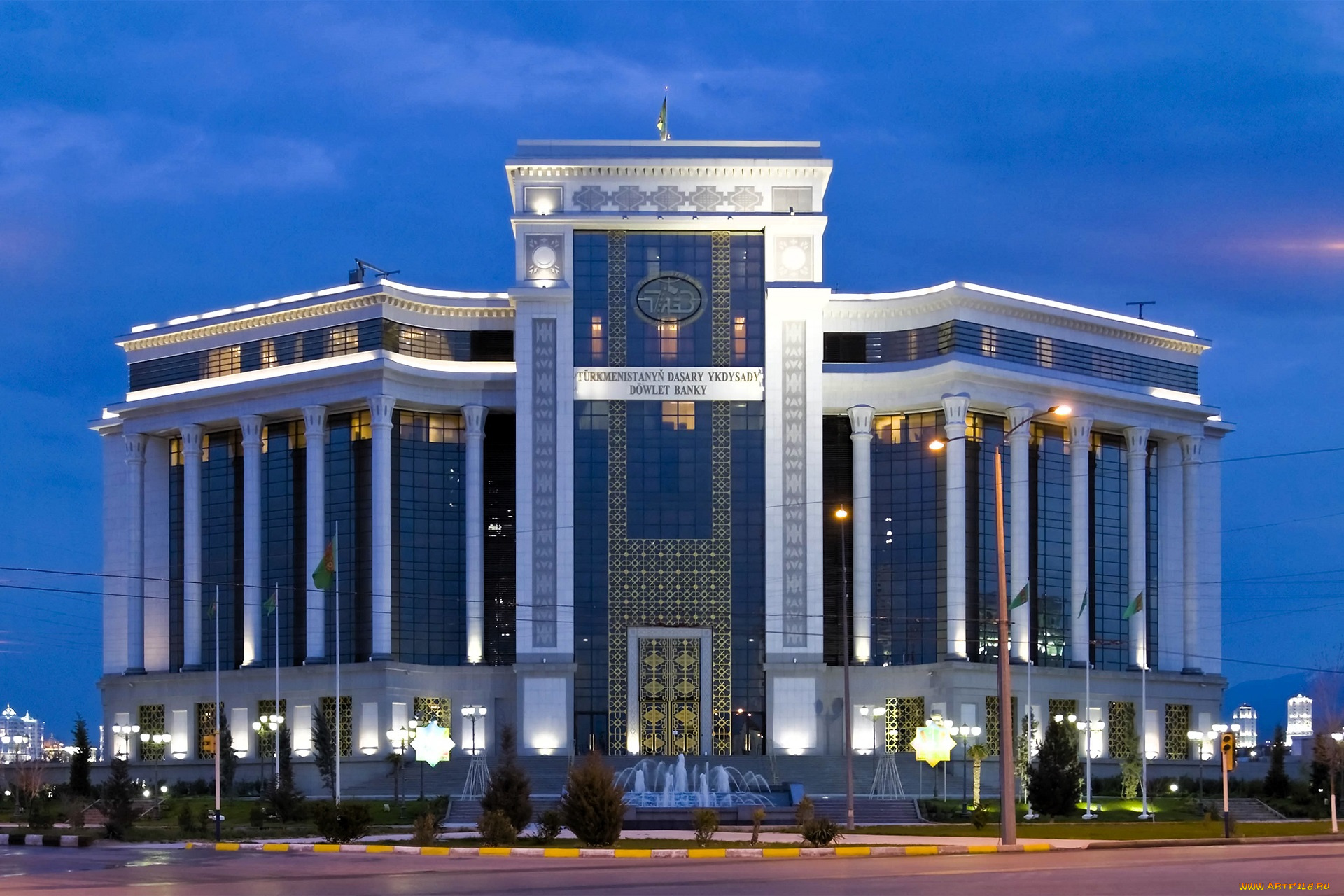 bank, of, foreign, trade, activities, of, turkmenistan, , ashgabat, города, ашхабад, , туркменистан, здание, банк