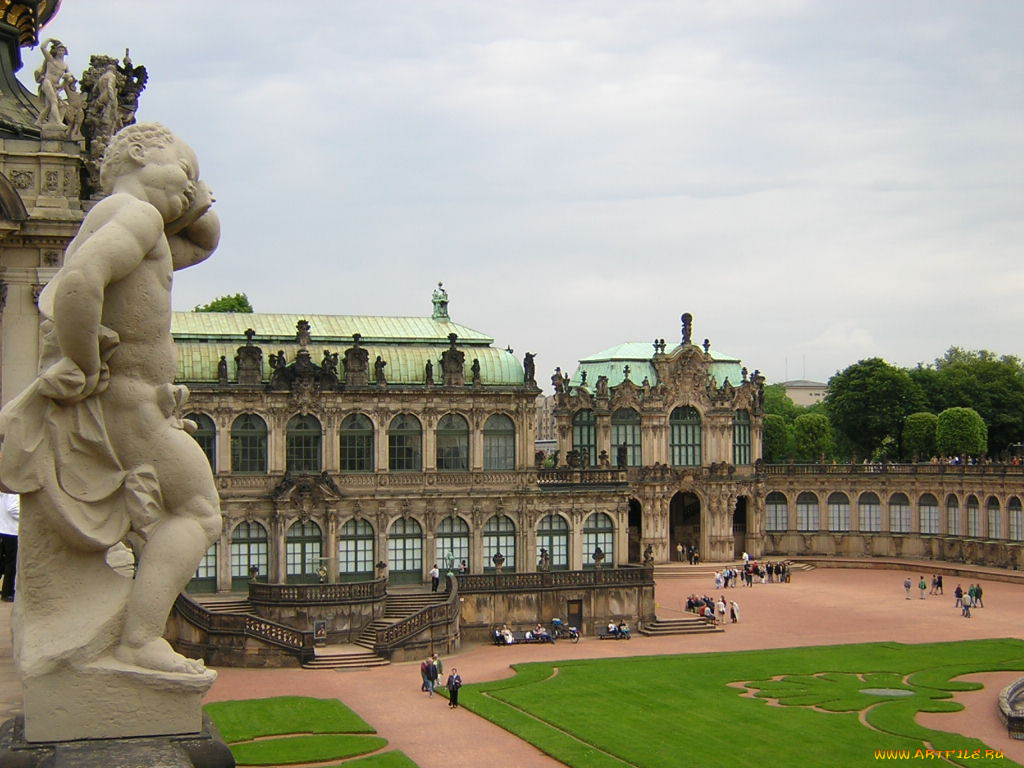 zwinger, dresden, города, дрезден, германия