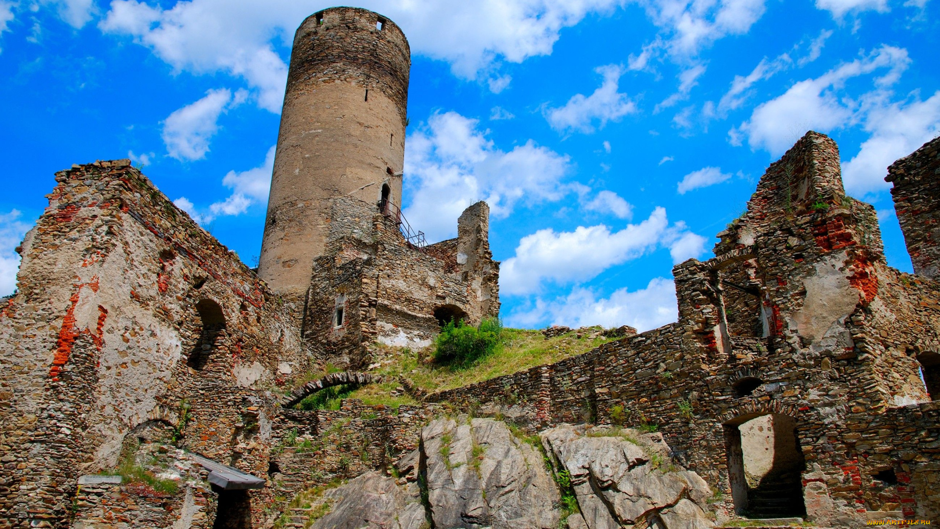 ruine, kollmitz, города, исторические, архитектурные, памятники, руины