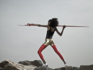 Картинка спорт лёгкая атлетика камни спыс девочка метание