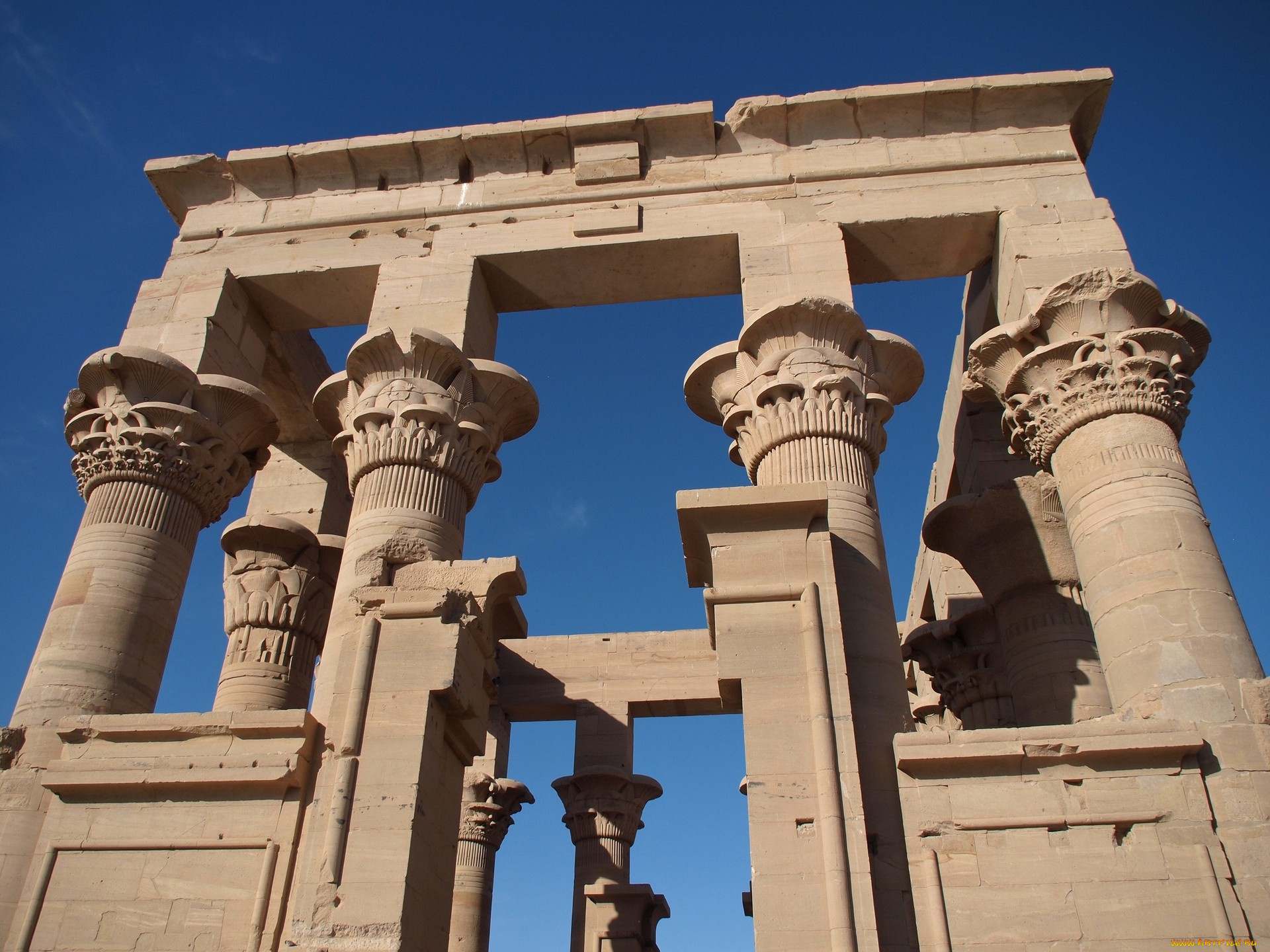 разное, элементы, архитектуры, древний, египет