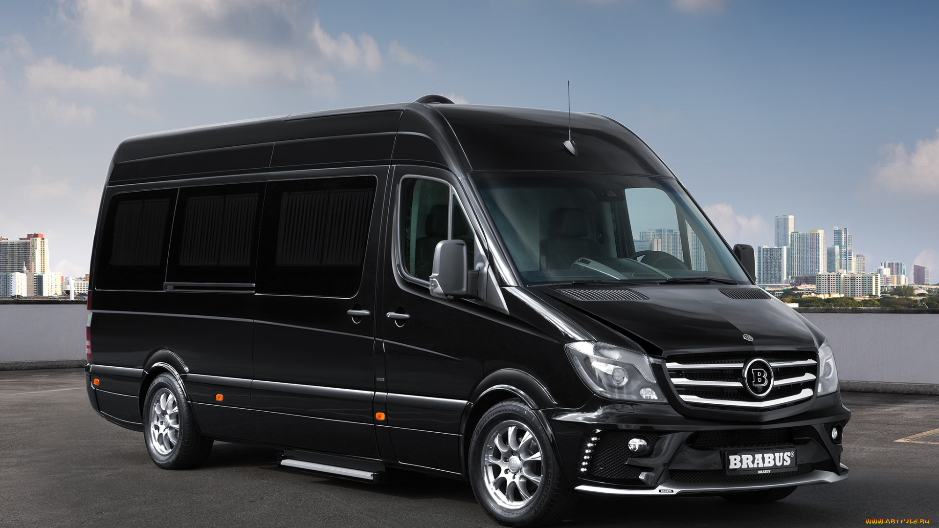 автомобили, brabus, темный, 2014г, sprinter, br-906, mercedes-benz