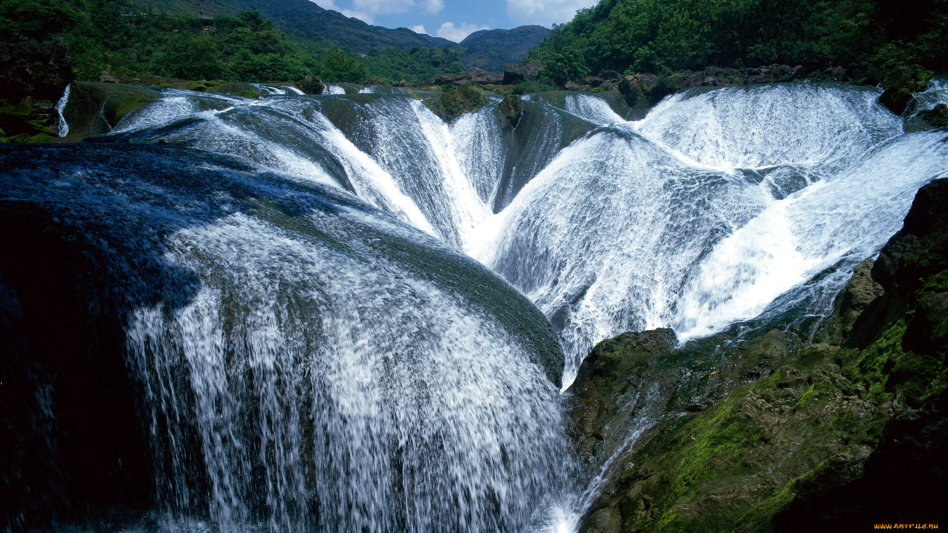 природа, водопады, потоки, водные