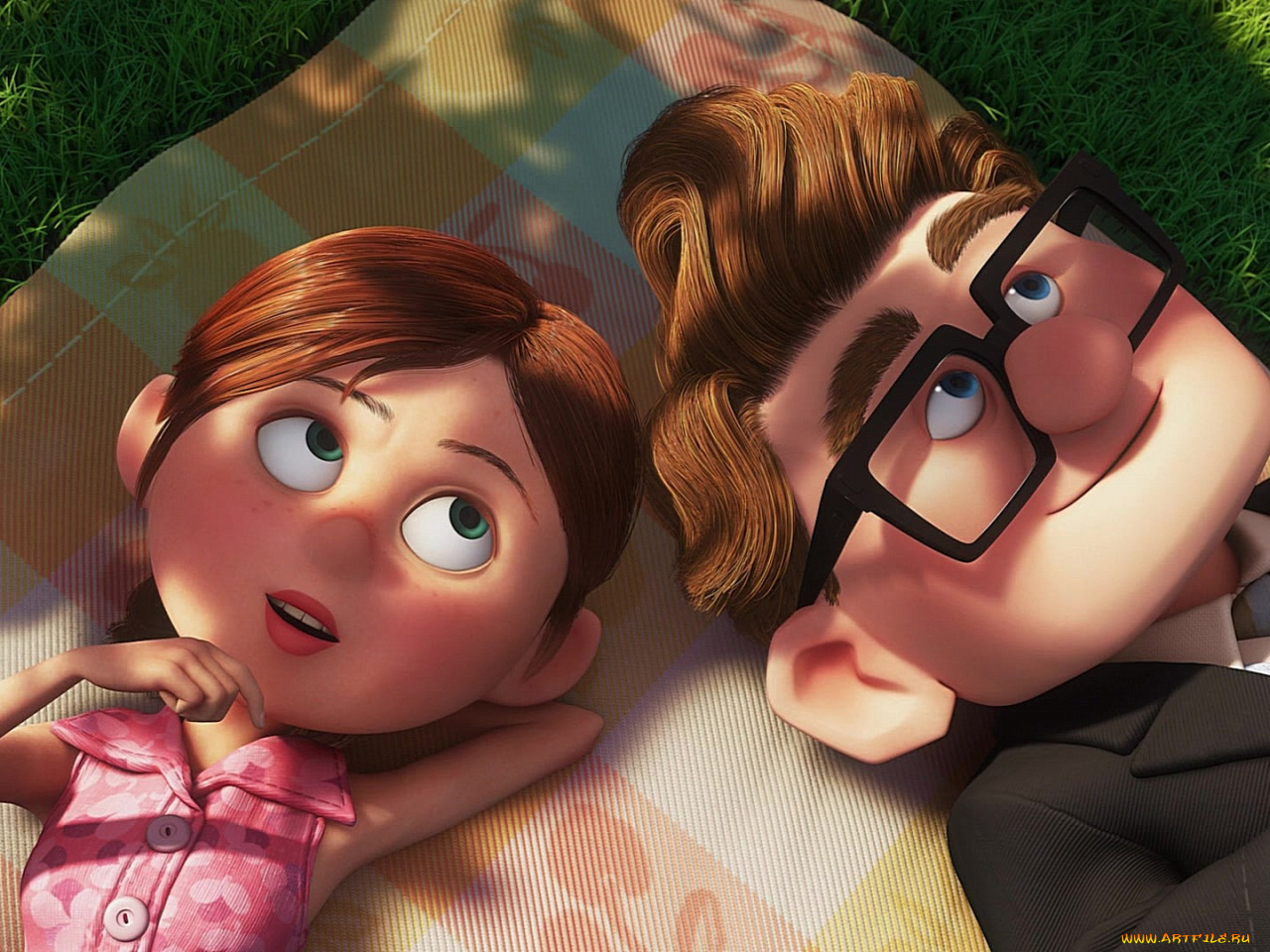 Up cartoon watch. Мультфильм вверх озвучка. Up Carl and Ellie. Up multfilm. Встреча двух мечтателей мультфильма up на английском языке.