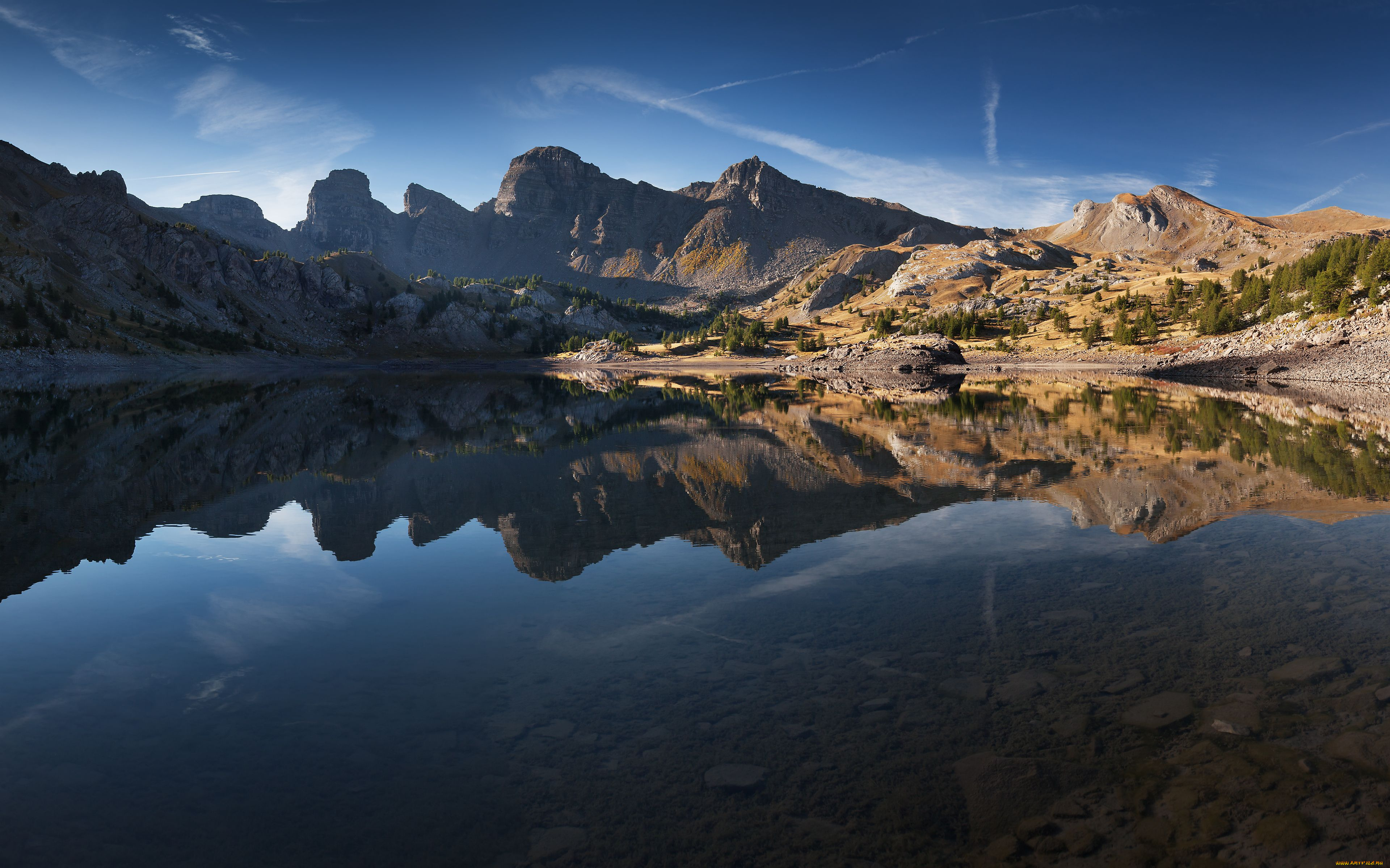 lac, d`allos, mercantour, national, park, france, природа, реки, озера, озеро, горы, отражение, dallos, франция