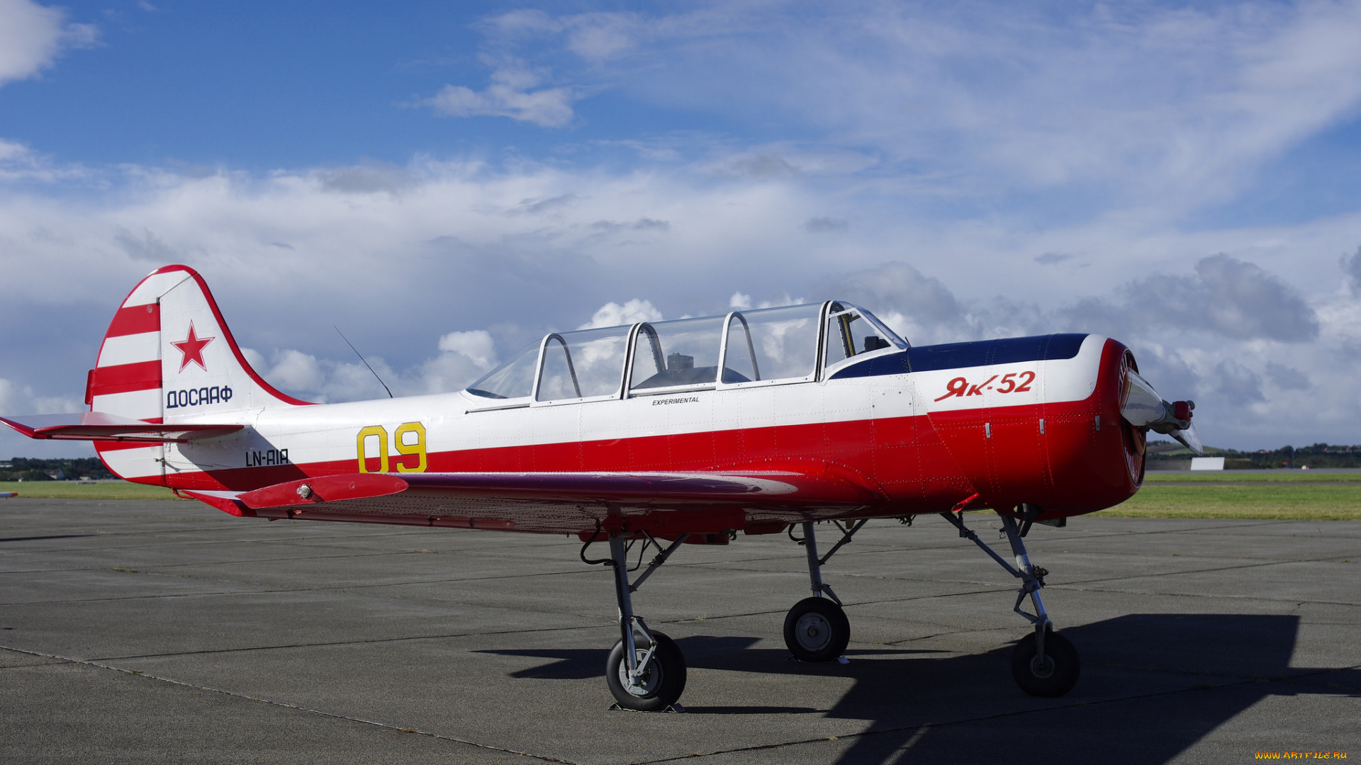 yak-52, авиация, лёгкие, одномоторные, самолёты, самолет, спортивный