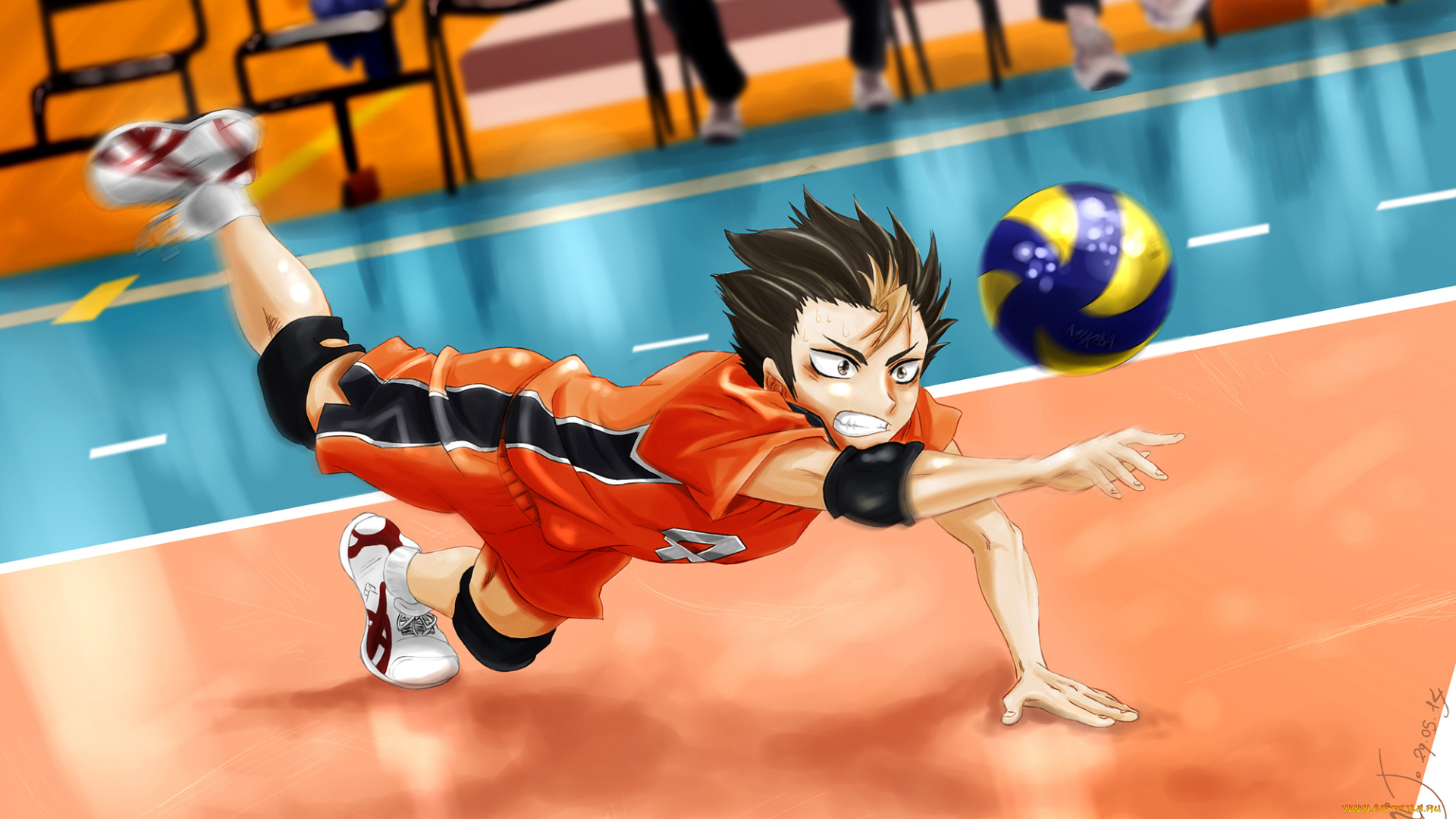 аниме, haikyuu, nishinoya, yuu