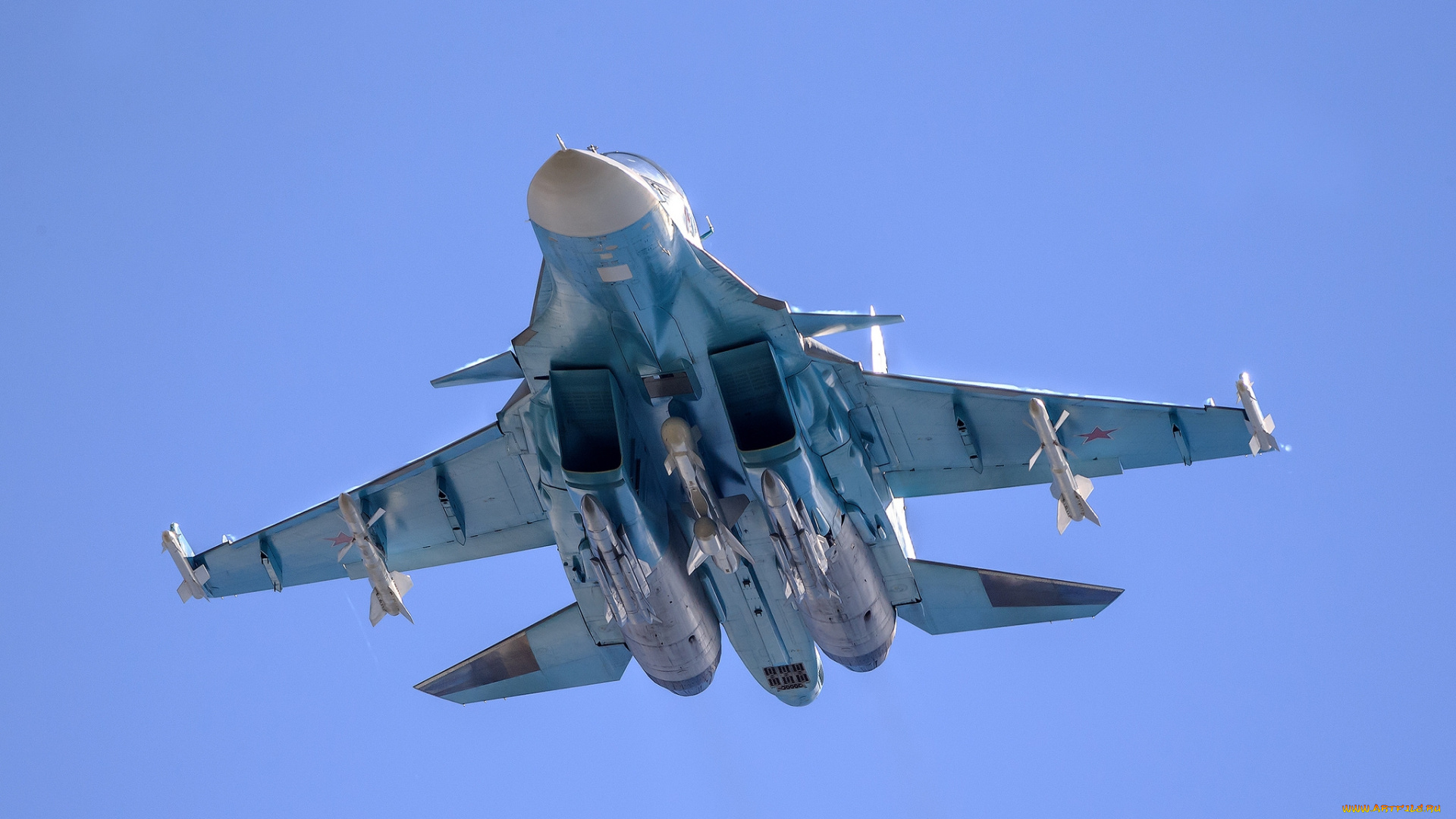 su-34, fullback, авиация, боевые, самолёты, бомбардировщик