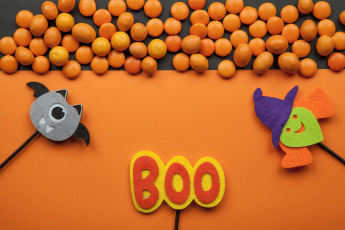 Картинка праздничные хэллоуин праздник конфеты надпись