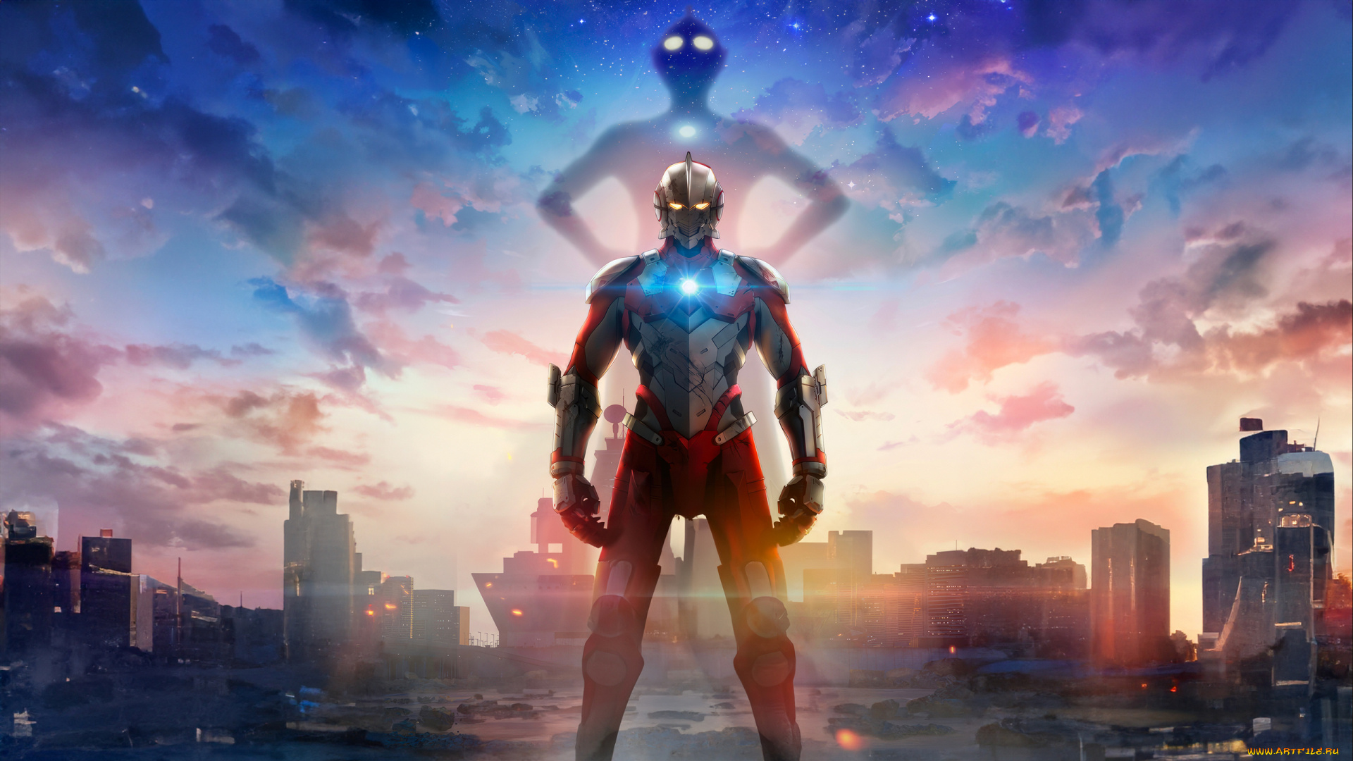 аниме, ultraman, ультрамен, новый, герой, netflix, мультфильм, боевик, фантастика, персонаж, сериал