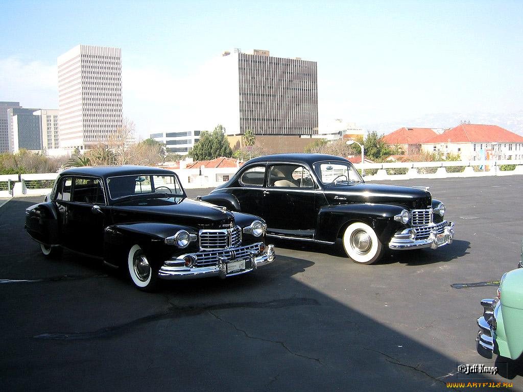 1948, lincoln, continental, and, coupe, автомобили, классика