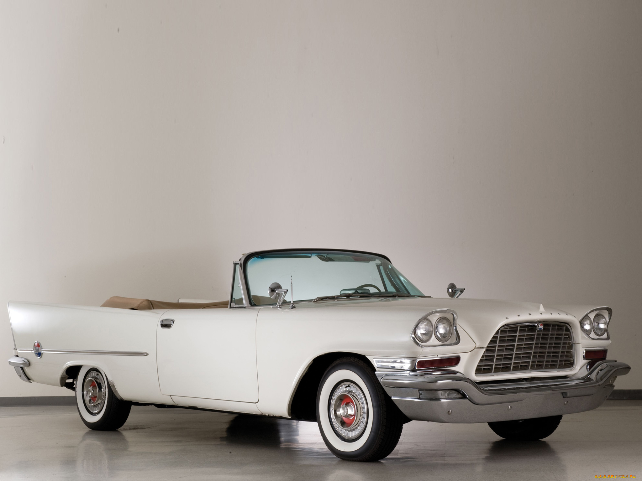 1957, chrysler, 300, convertible, автомобили