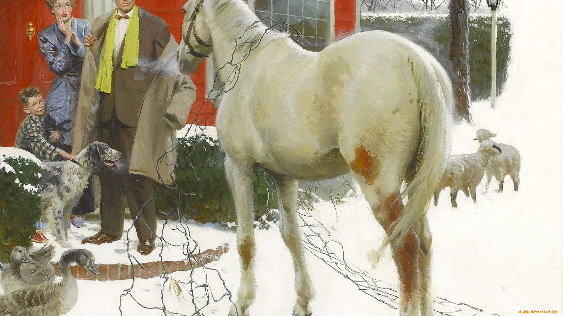tom, lovell, рисованные, лошадь