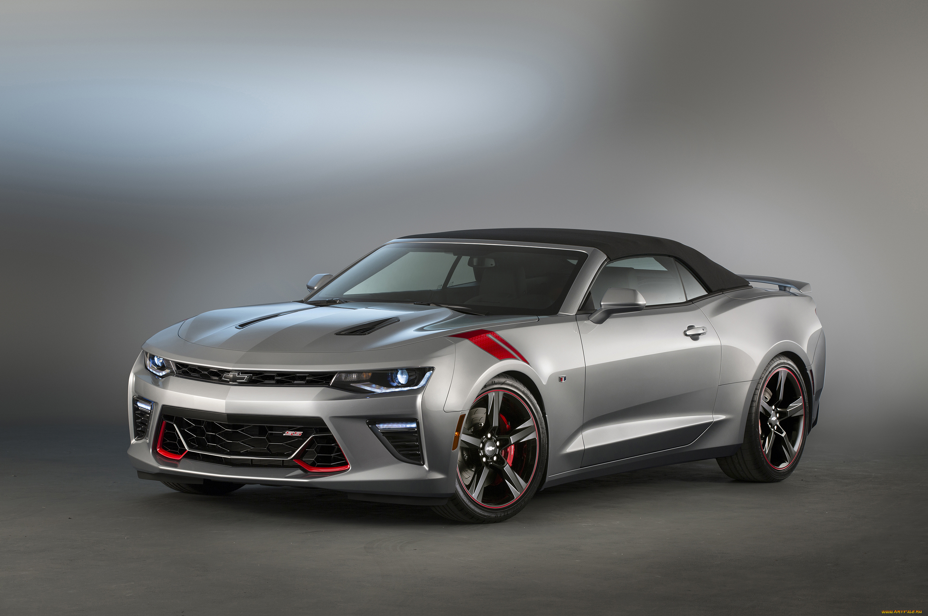 автомобили, camaro, 2015г, concept, package, accent, red, convertible, ss, chevrolet