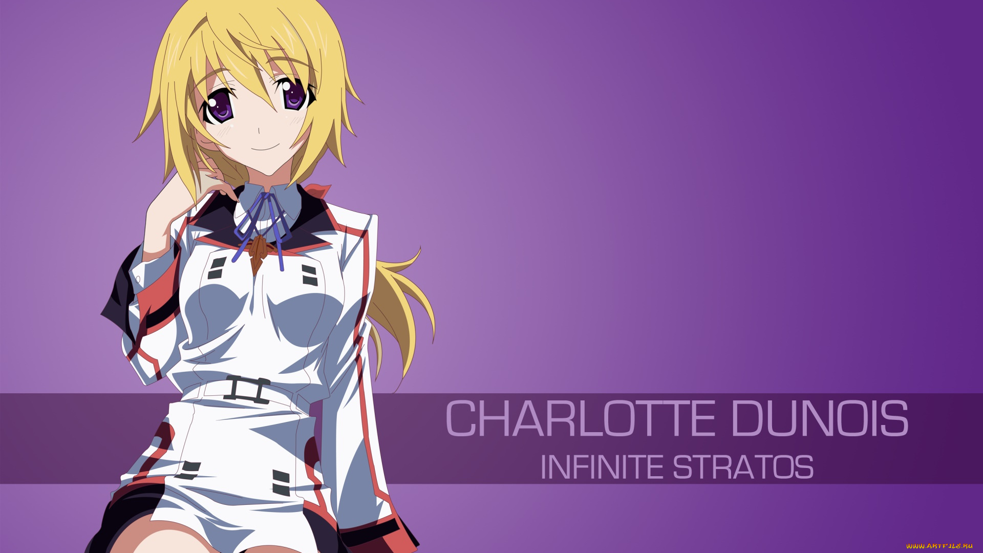 аниме, infinite, stratos, фон, взгляд, девушка