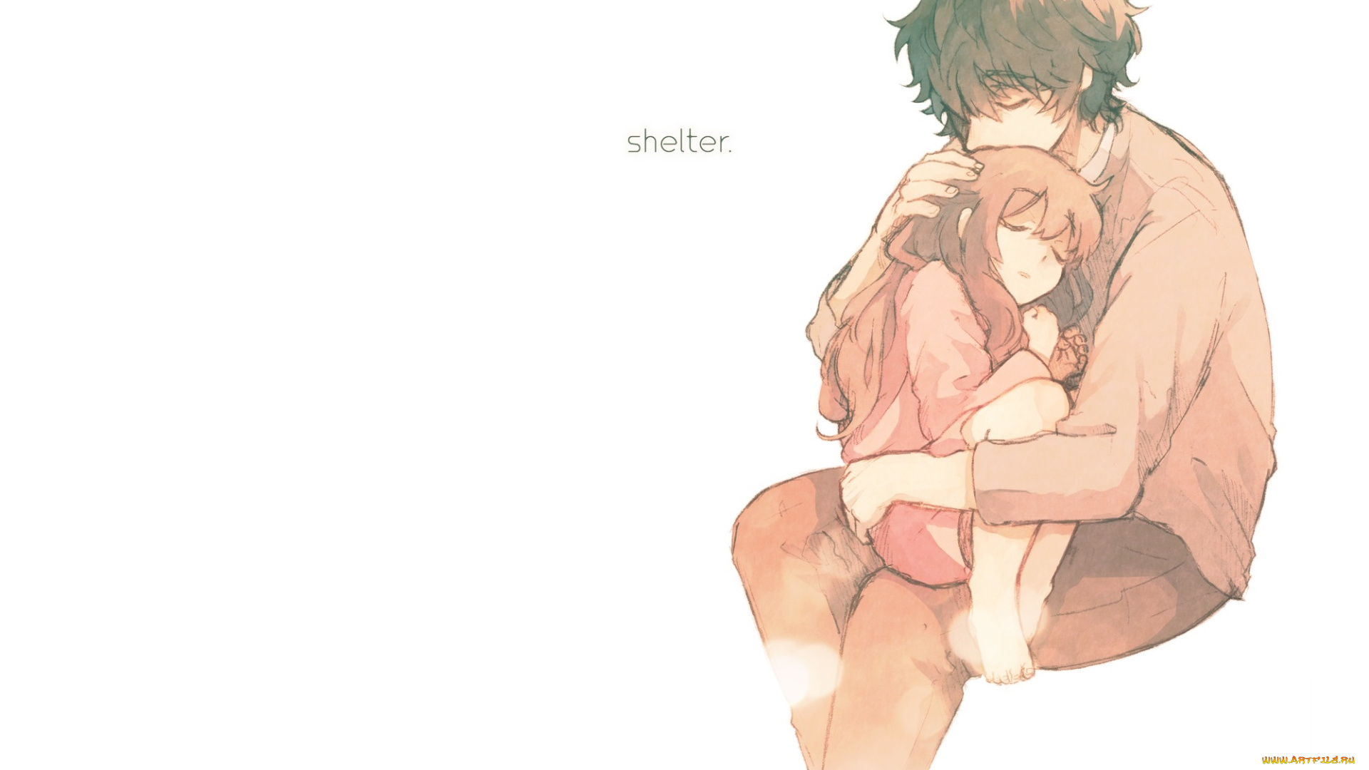 аниме, shelter, двое