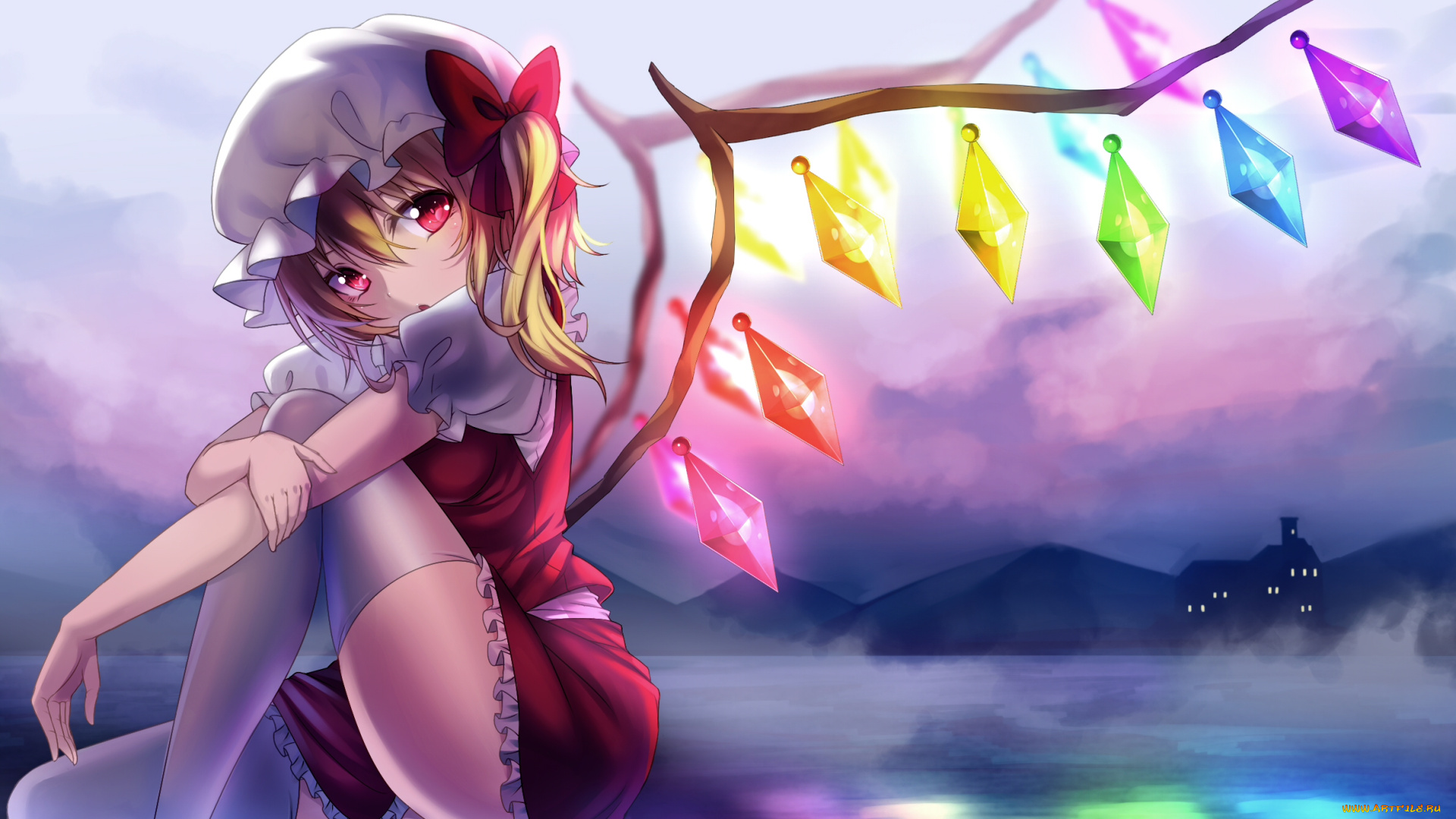 аниме, touhou, flandre, scarlet