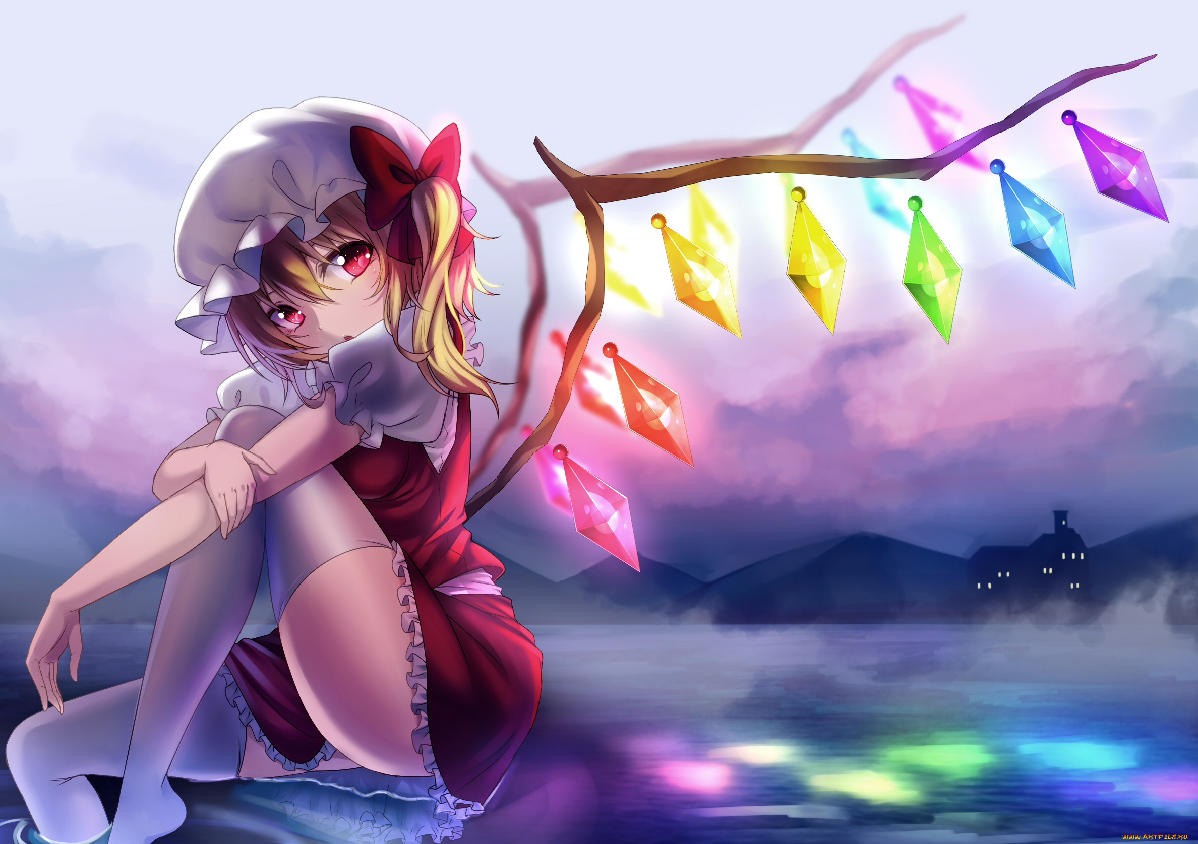 аниме, touhou, flandre, scarlet