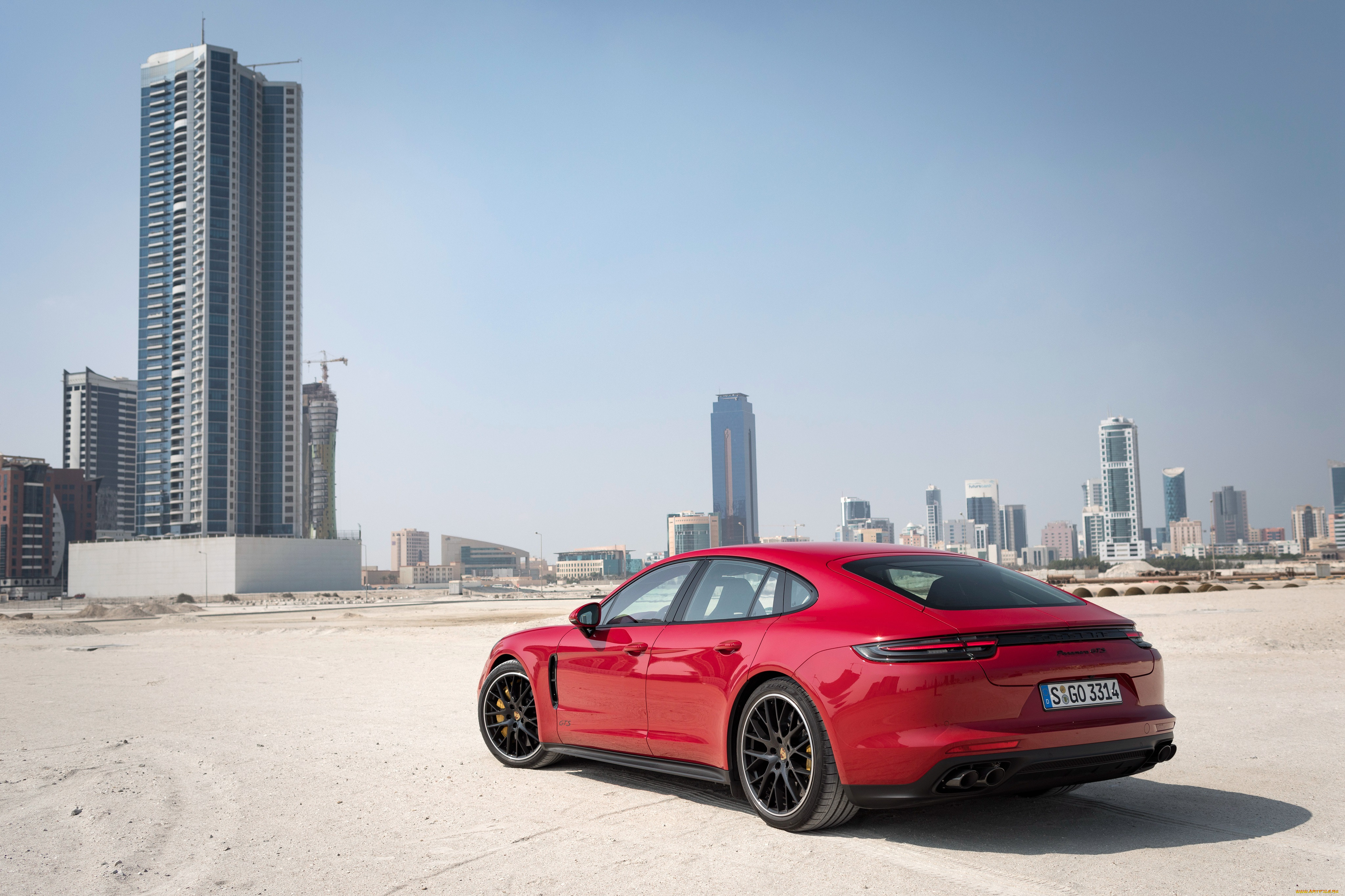 автомобили, porsche, sport, turismo, gts, porsche, panamera, 2019, порше, красный