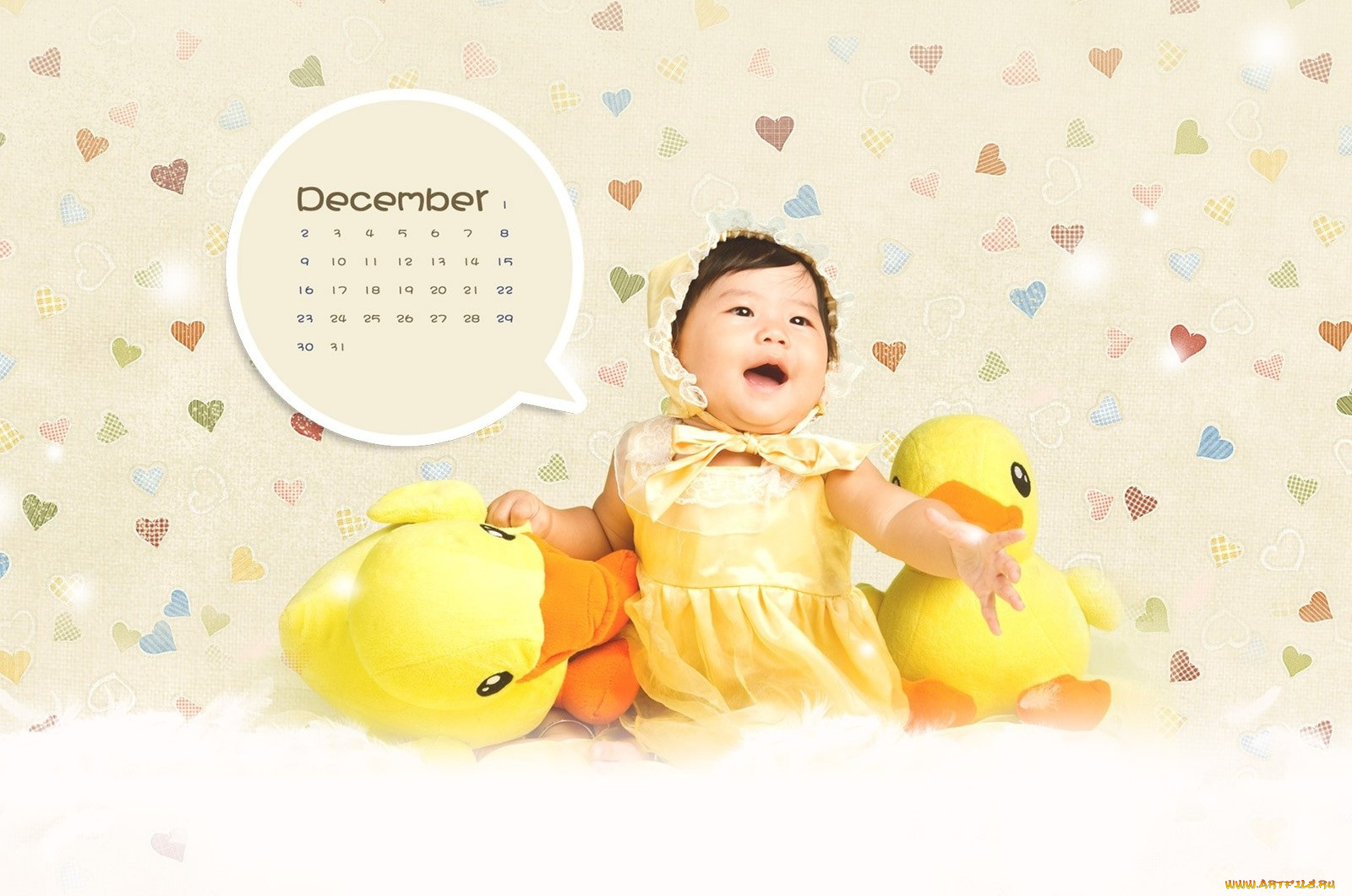 календари, дети, девочка