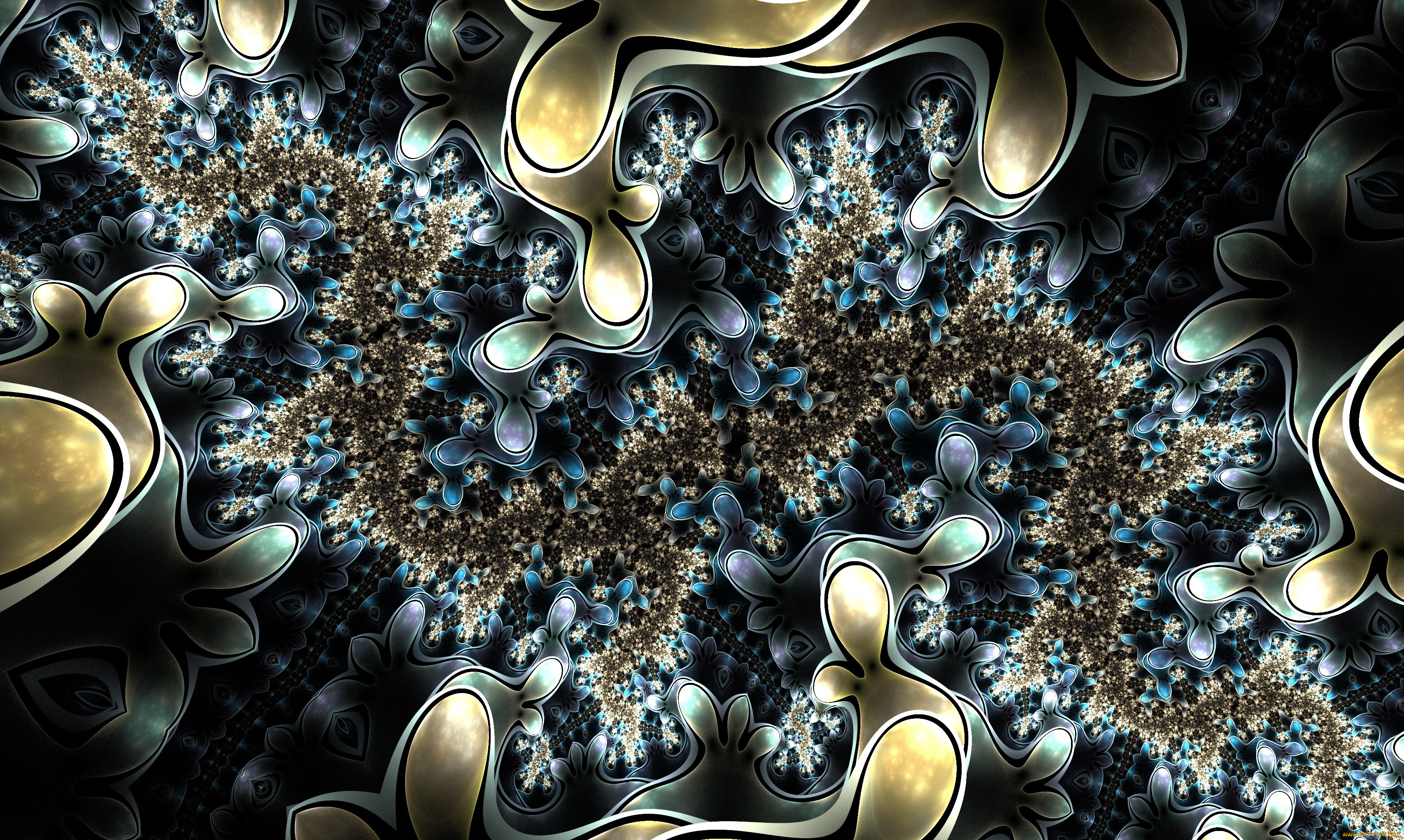 3д, графика, фракталы, , fractal, фон, узор, цвета