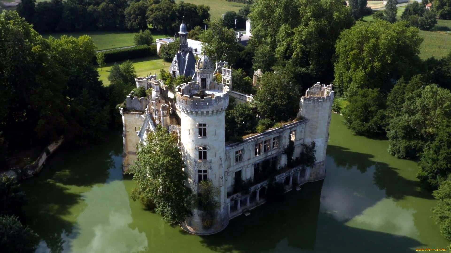 chateau, de, la, mothe-chandeniers, города, замки, франции, chateau, de, la, mothe-chandeniers