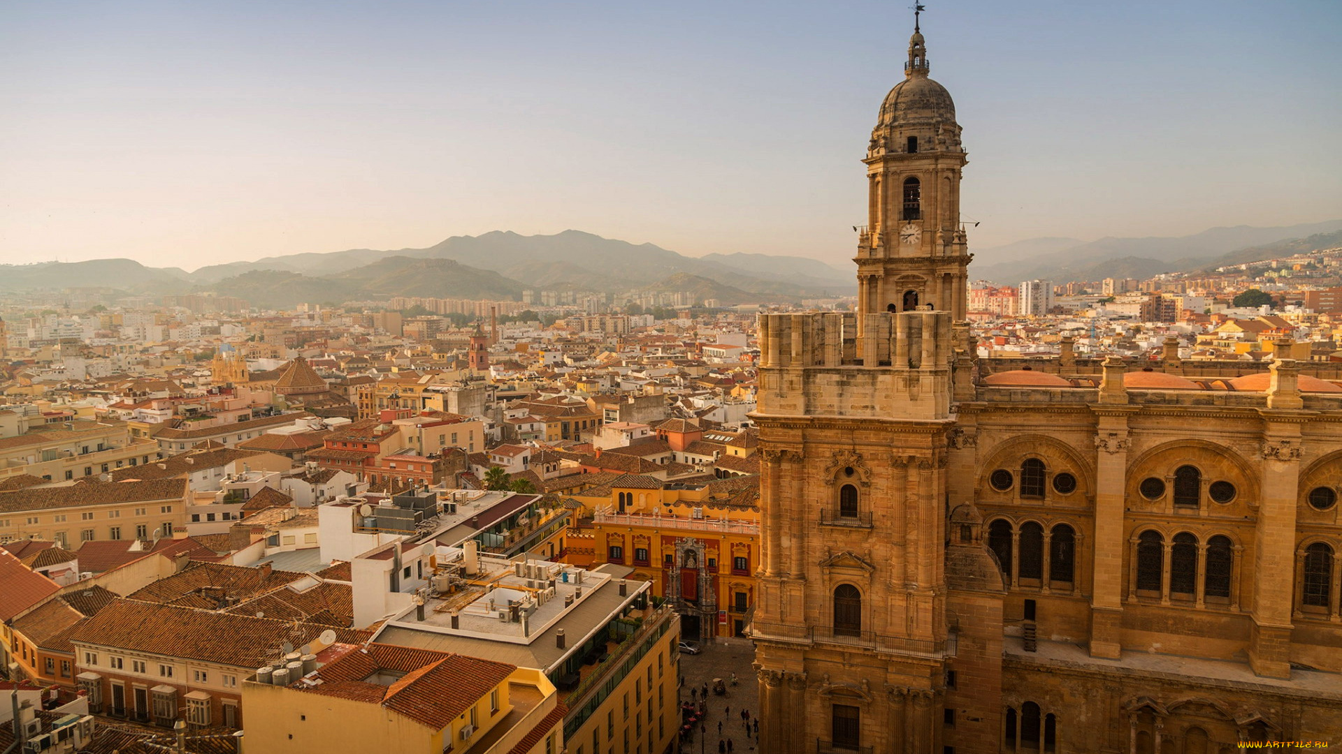 malaga, andalusia, spain, города, -, панорамы