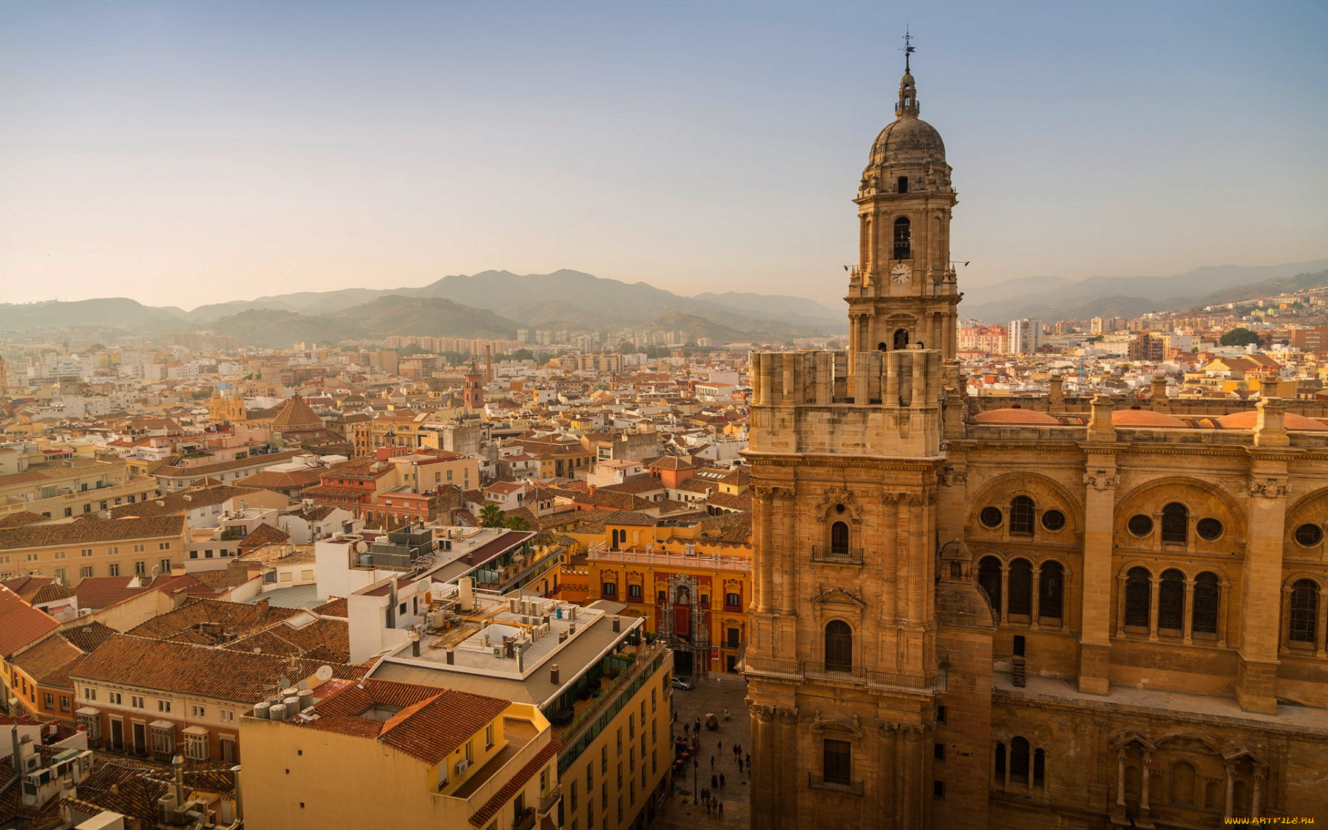 malaga, andalusia, spain, города, -, панорамы