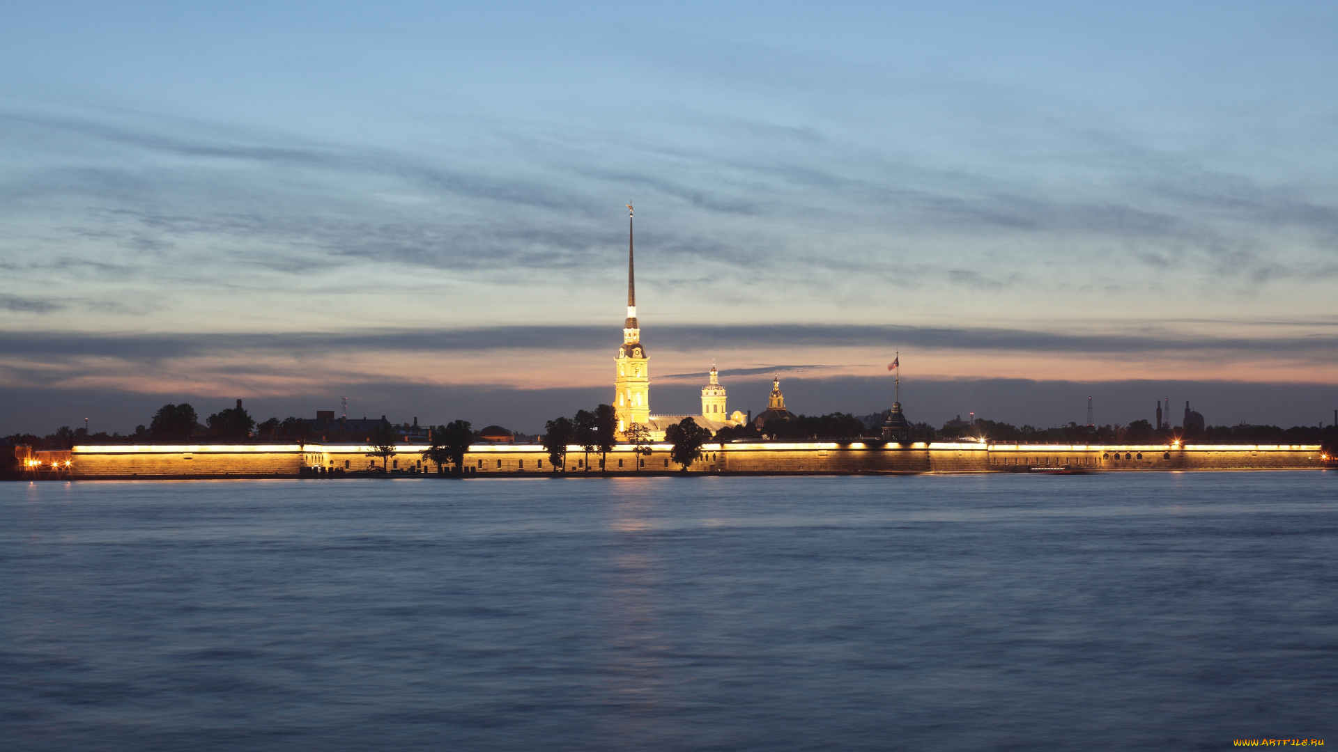 города, санкт-петербург, , петергоф, , россия, петропавловская, крепость, cанкт, петербург, заячий, остров, cтарейший, памятник, архитектуры, река, вода, городской, пейзаж, сумерки, слабое, освещение, архитeктoр, доменико, трезини