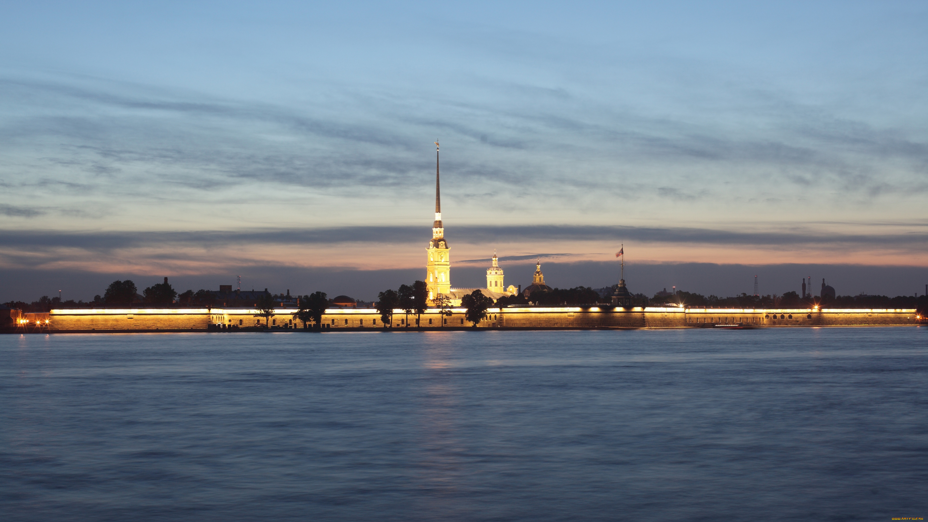 города, санкт-петербург, , петергоф, , россия, петропавловская, крепость, cанкт, петербург, заячий, остров, cтарейший, памятник, архитектуры, река, вода, городской, пейзаж, сумерки, слабое, освещение, архитeктoр, доменико, трезини