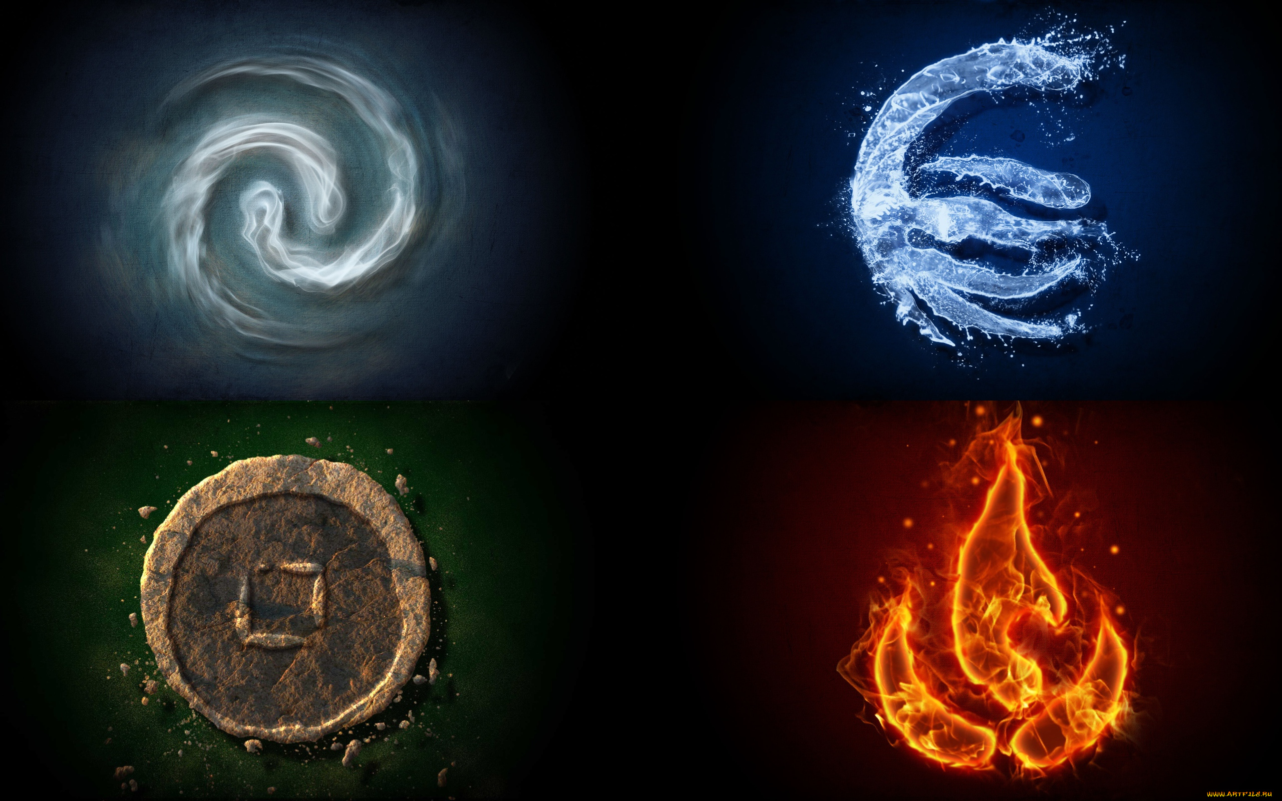 magical, elements, разное, надписи, логотипы, знаки, огонь, земля, вода, воздух, элементы