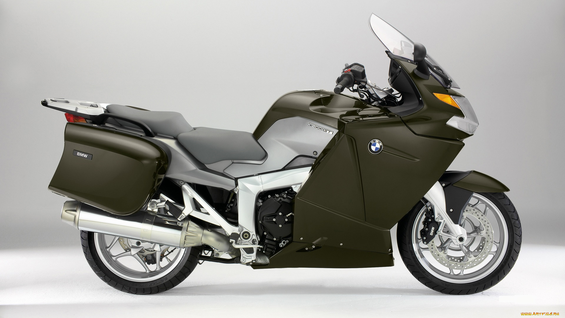 мотоциклы, bmw, темнозеленый, 2005, k-1200, gt