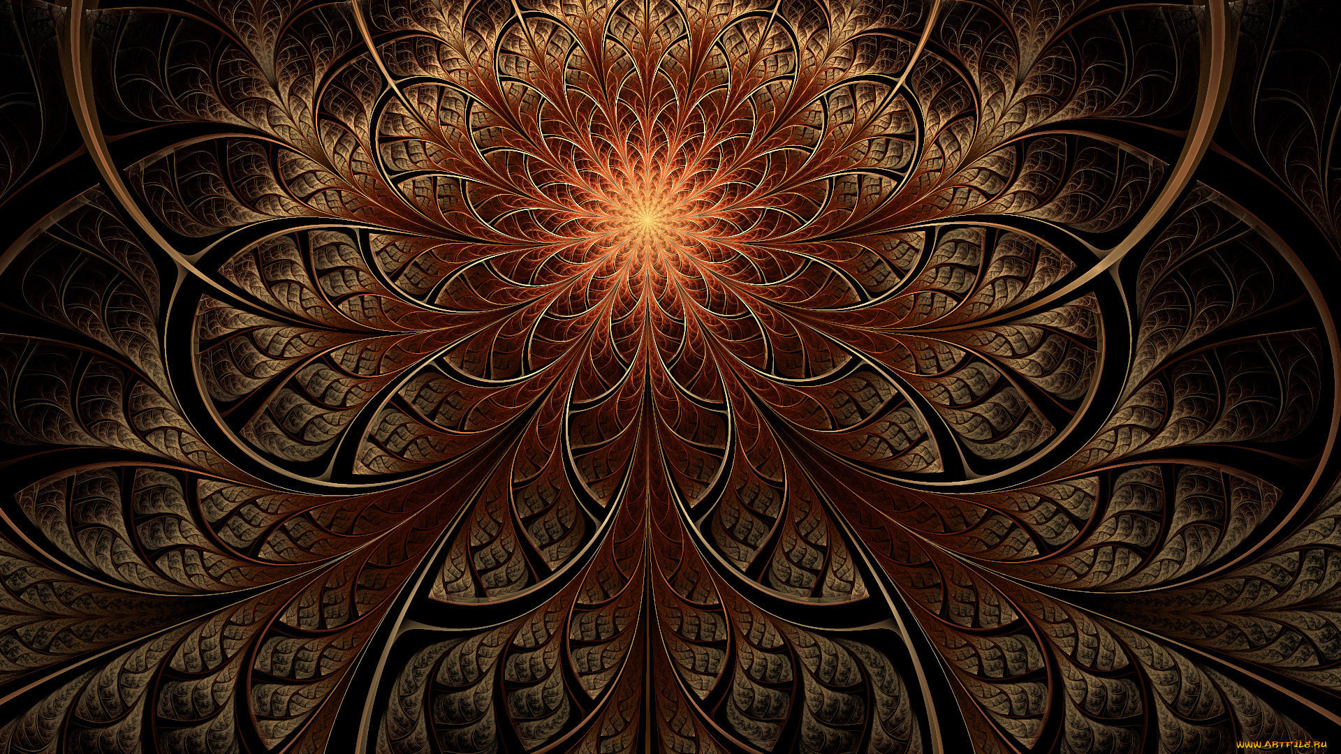 3д, графика, фракталы, , fractal, фон, цвета, узор