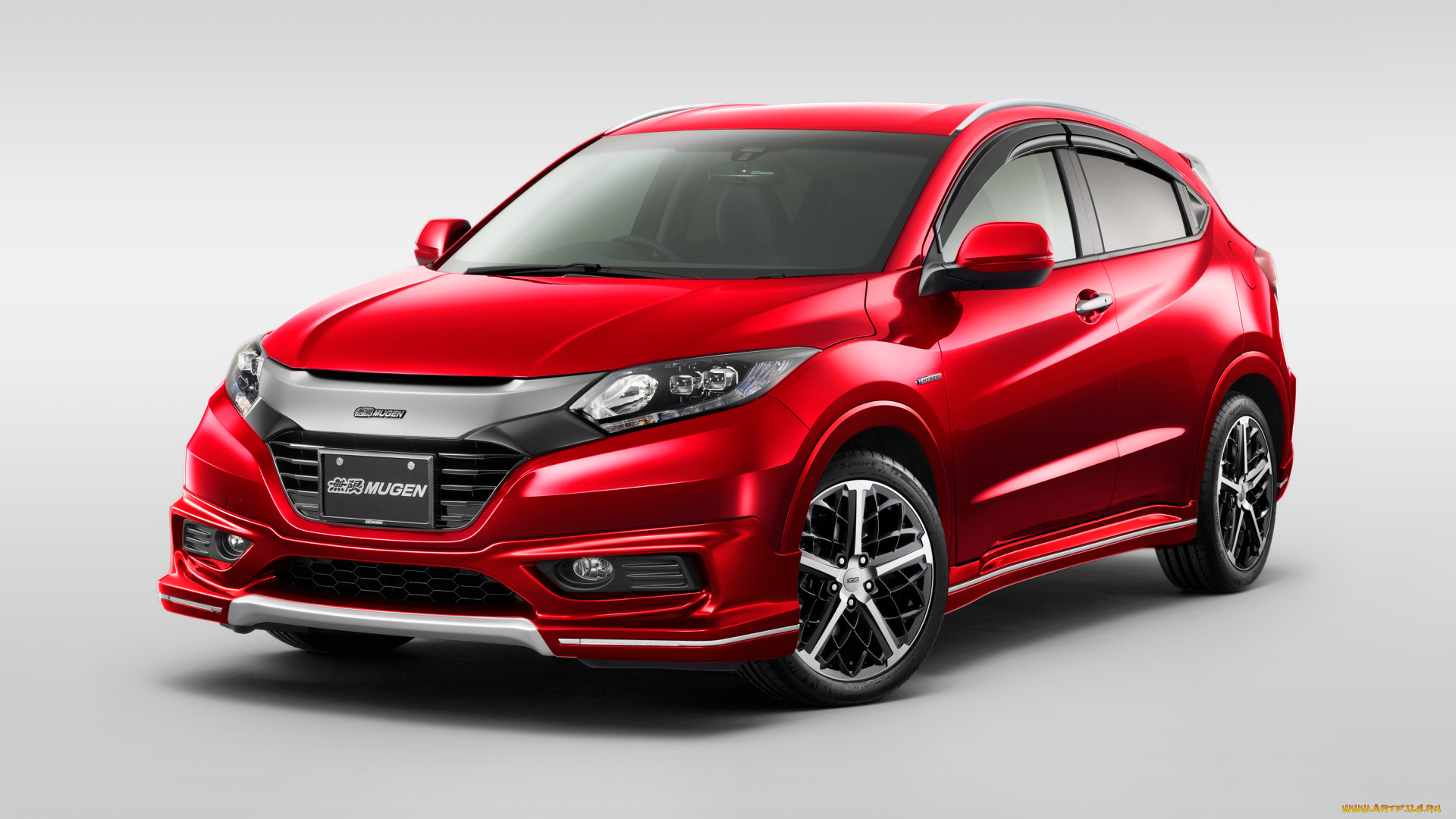 автомобили, honda, vezel, mugen, красный, 2016г