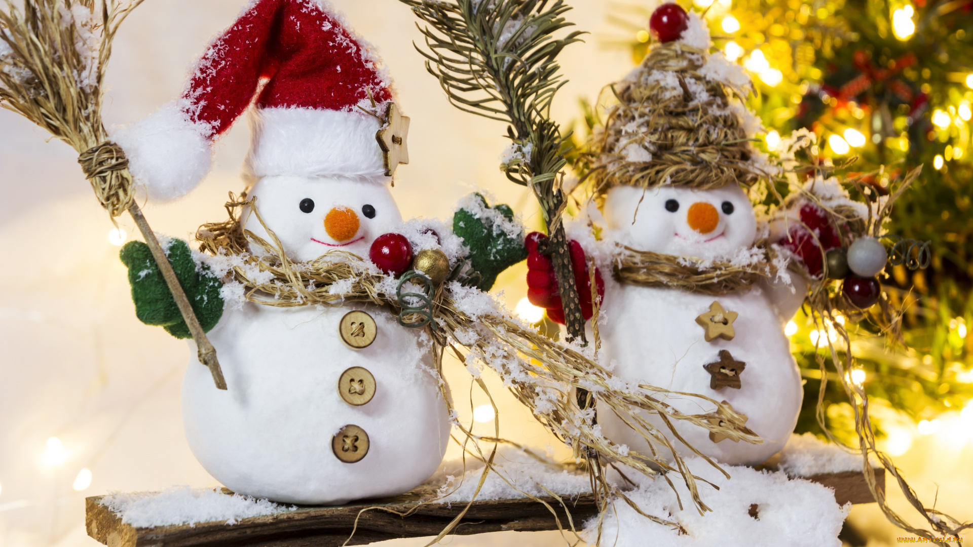 праздничные, снеговики, decoration, snow, снег, зима