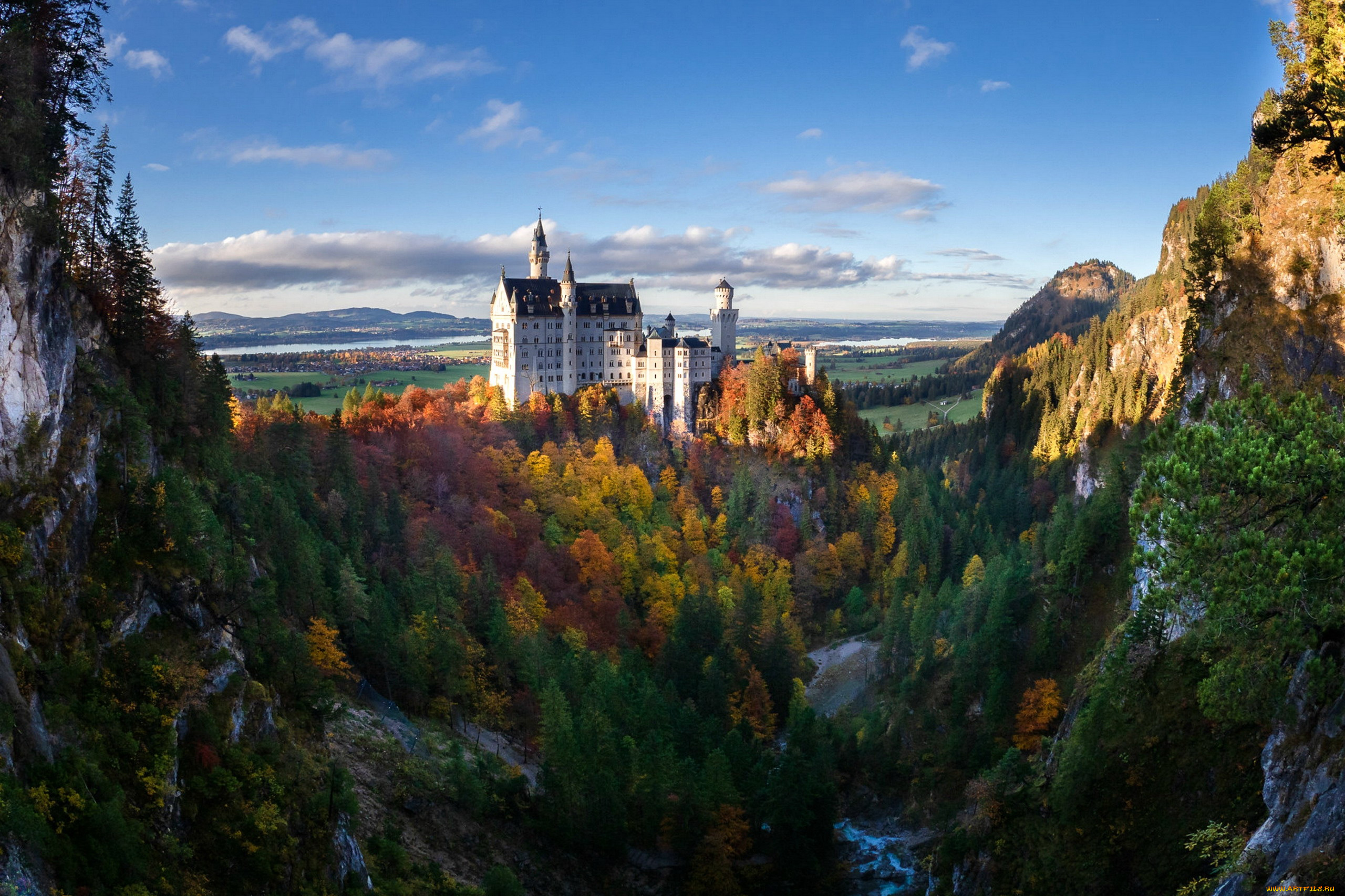 neuschwanstein, castle, города, замок, нойшванштайн, , германия, neuschwanstein, castle