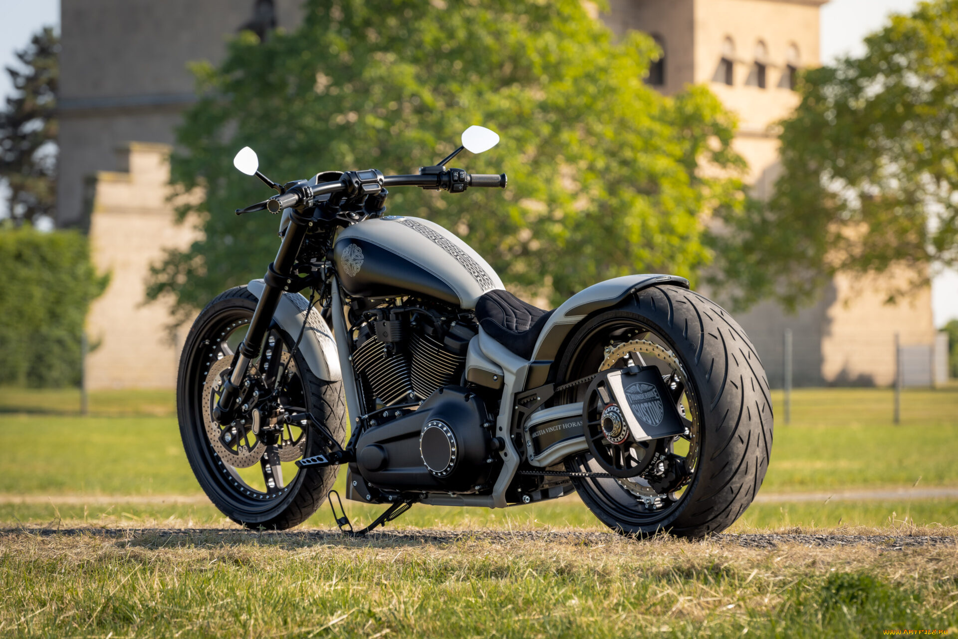 мотоциклы, harley-davidson, softail, breakout, 117, customized, viking, punch, tuning, bikes