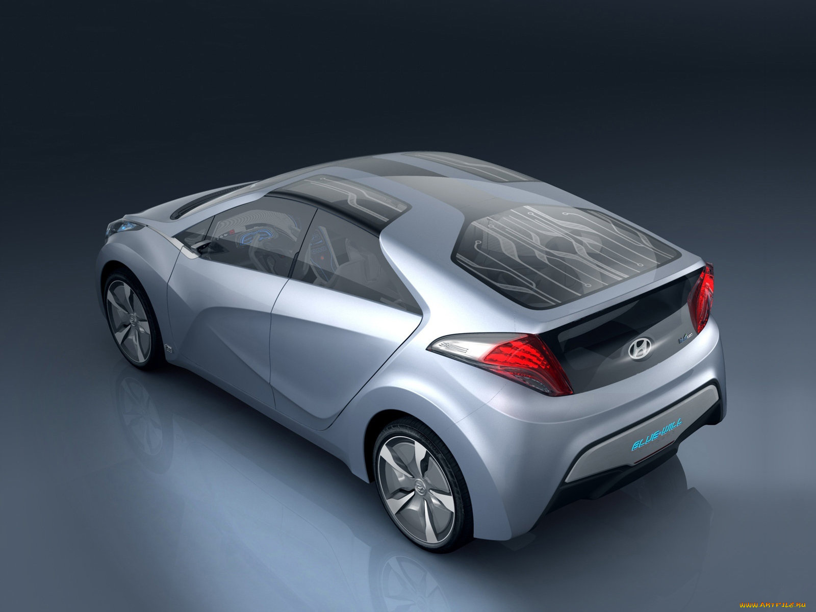 hyundai, blue, will, concept, 2009, автомобили