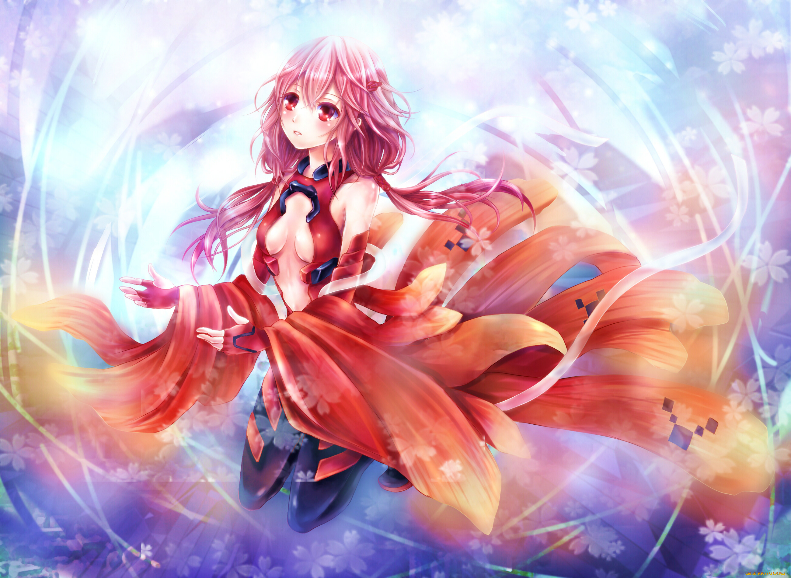 yuzuriha, inori, аниме, guilty, crown