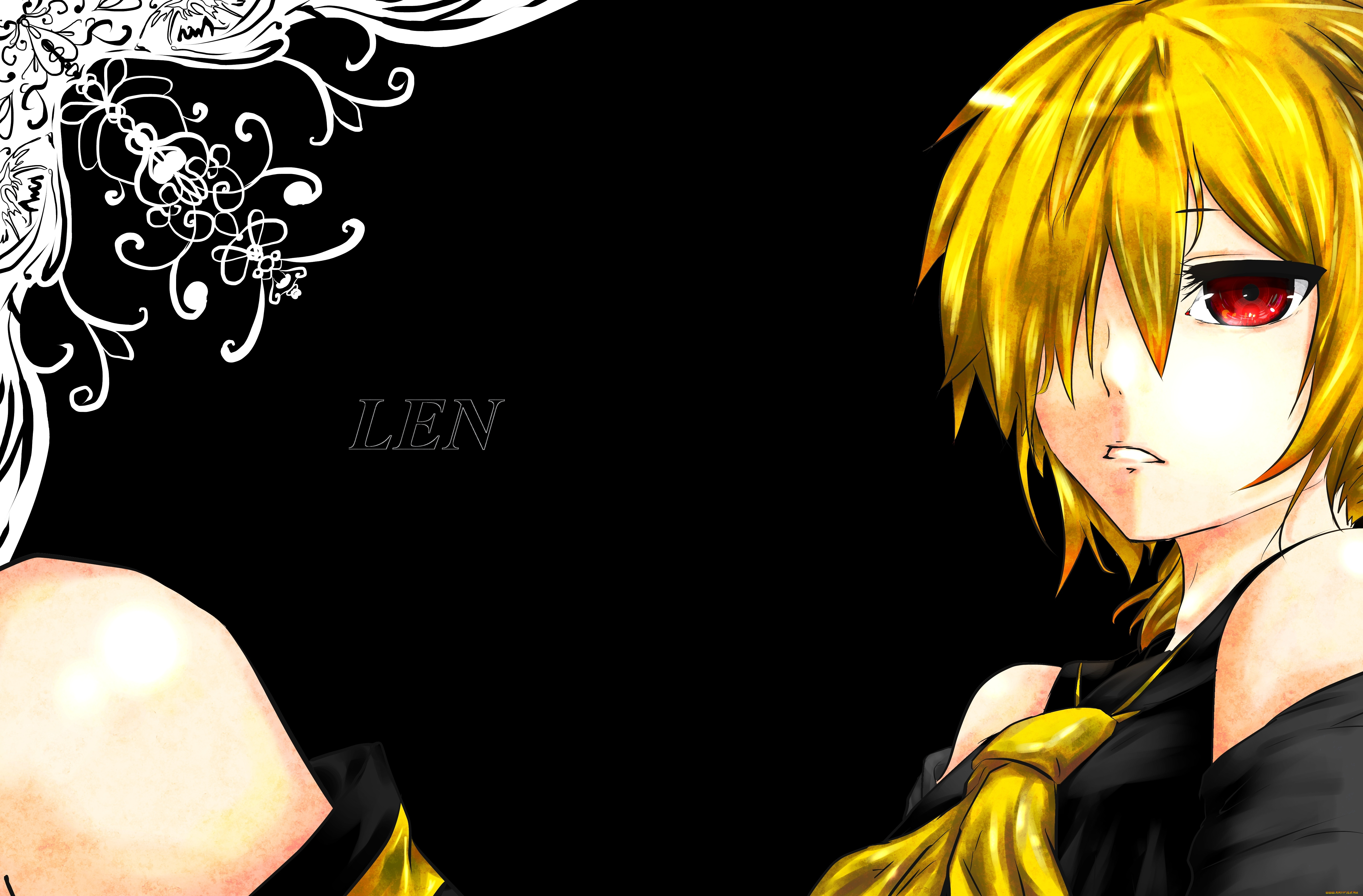 kagamine, len, аниме, vocaloid