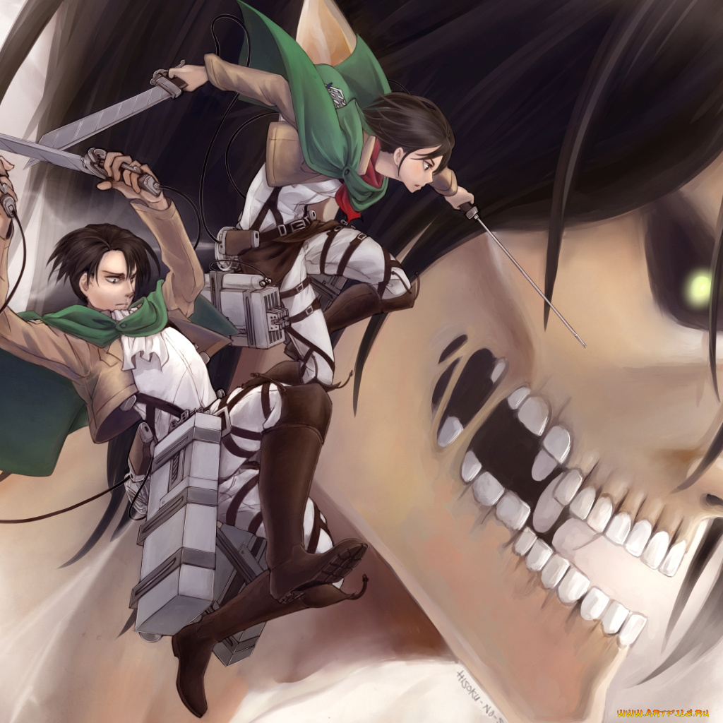 shingeki no kyojin mikasa titan