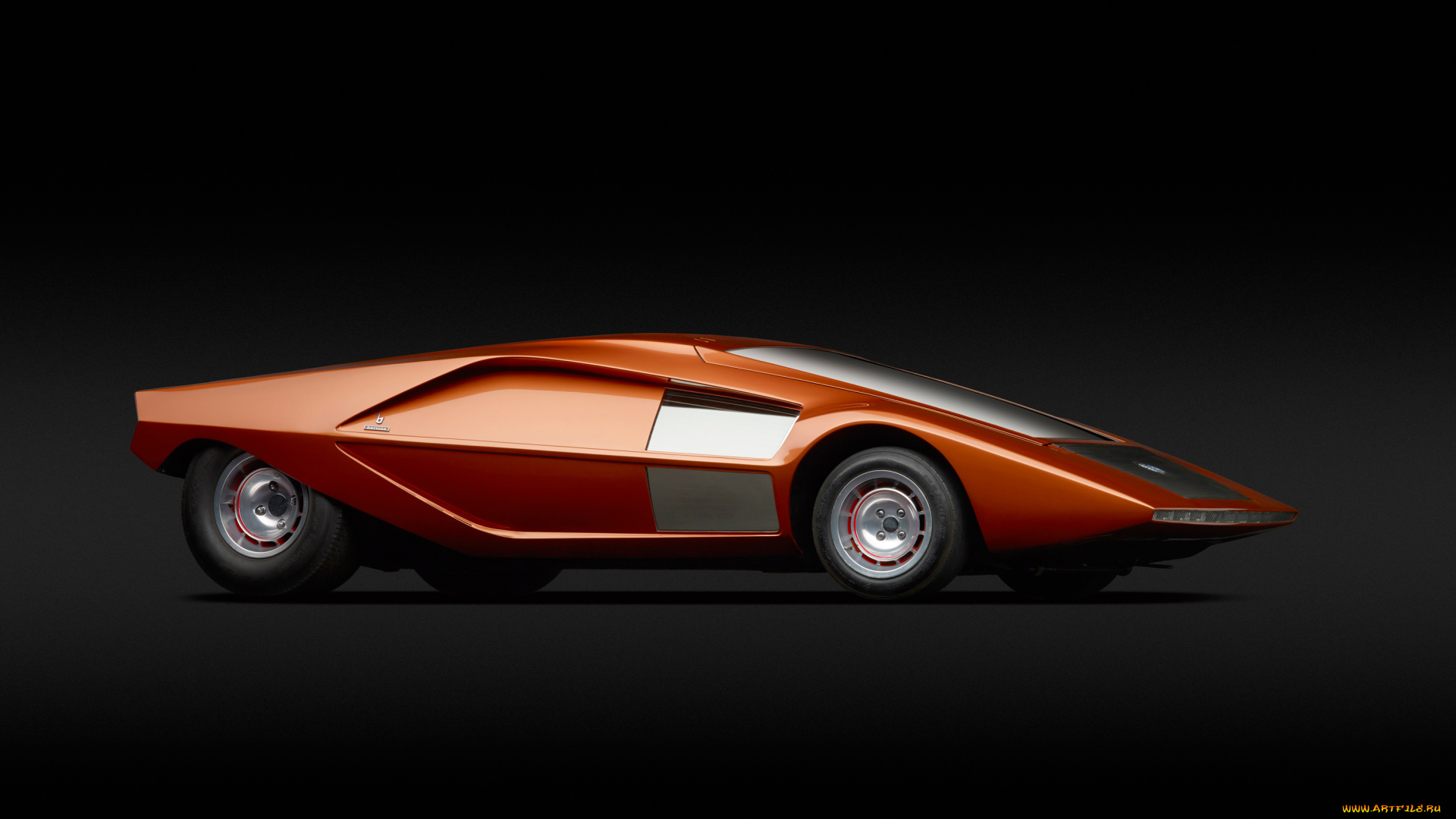 lancia, stratos, hf, zero, concept, 1970, автомобили, lancia, concept, hf, zero, car, оранжевый, stratos, 1970