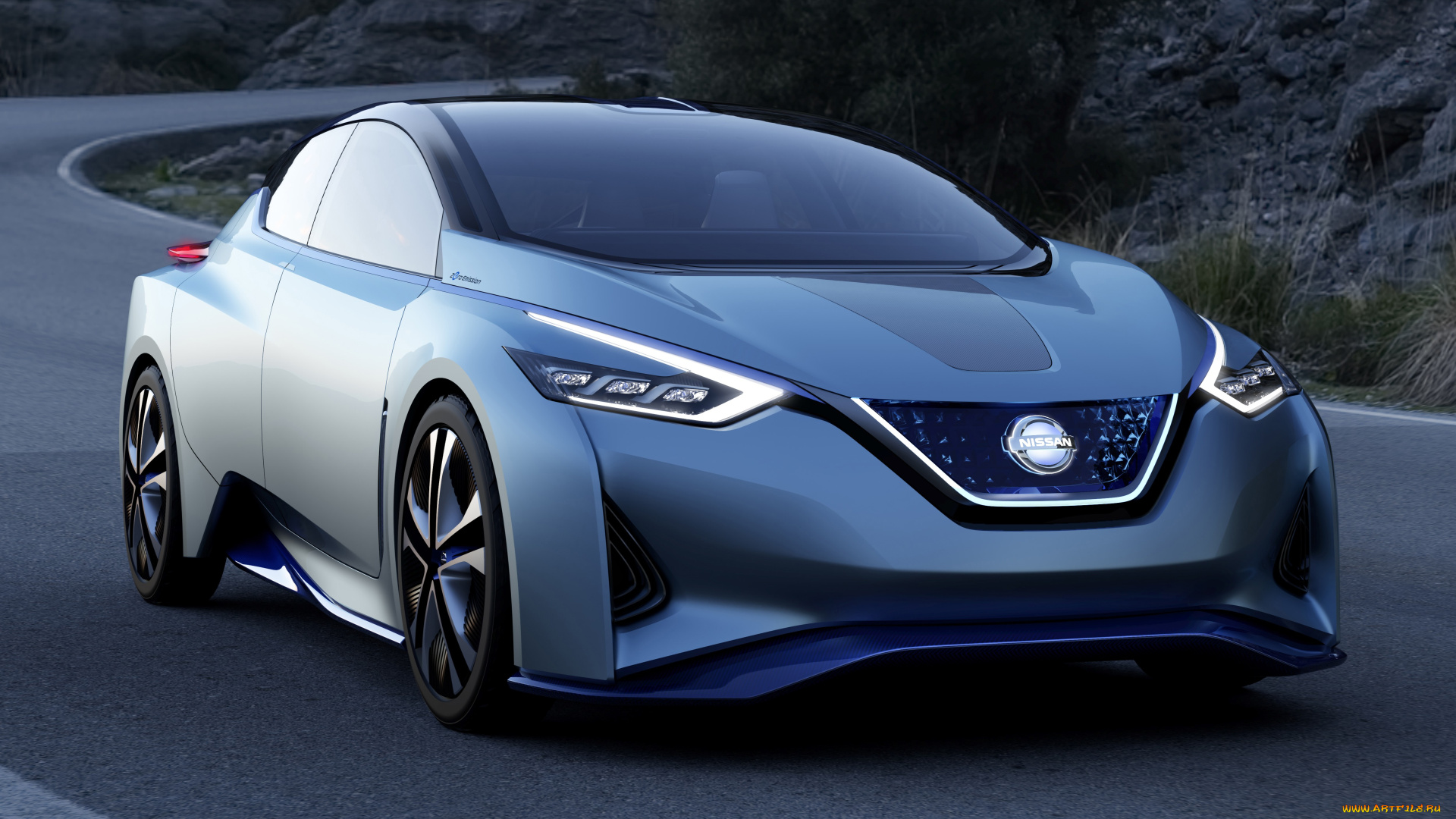 nissan, autonomous, concept, автомобили, nissan, datsun, autonomous, concept, car, металлик