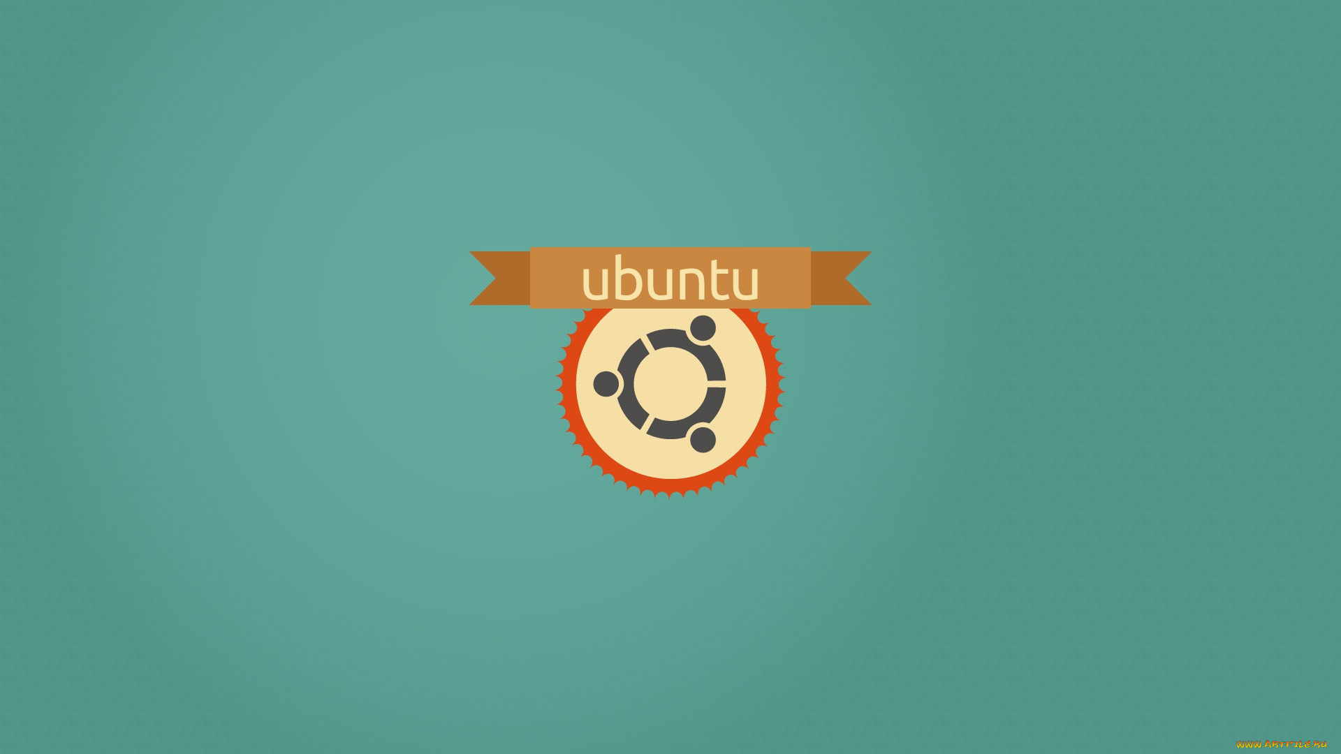 компьютеры, ubuntu, linux, фон, логотип